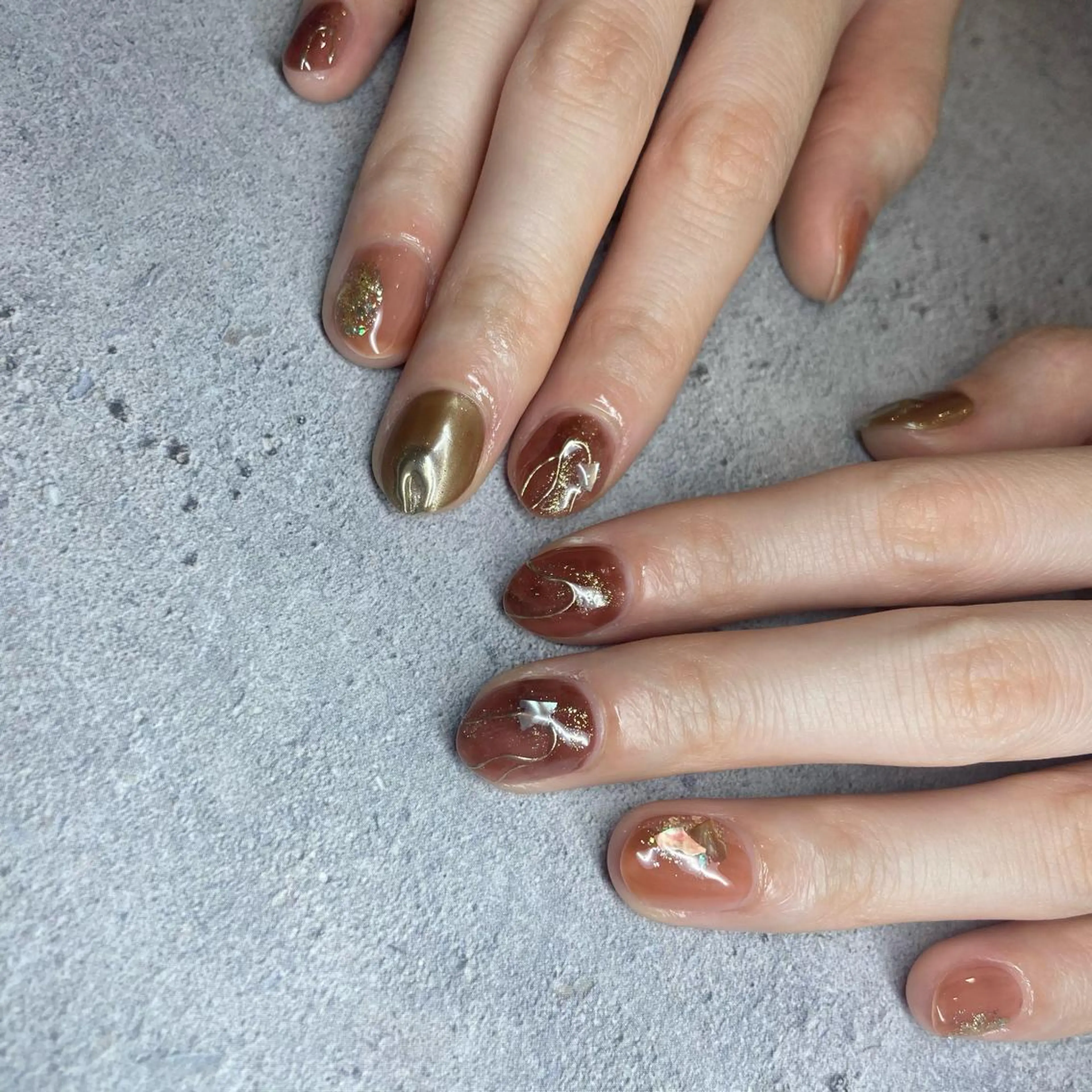 ネイル ハンドネイル happiness プライベートサロンのネイルデザイン