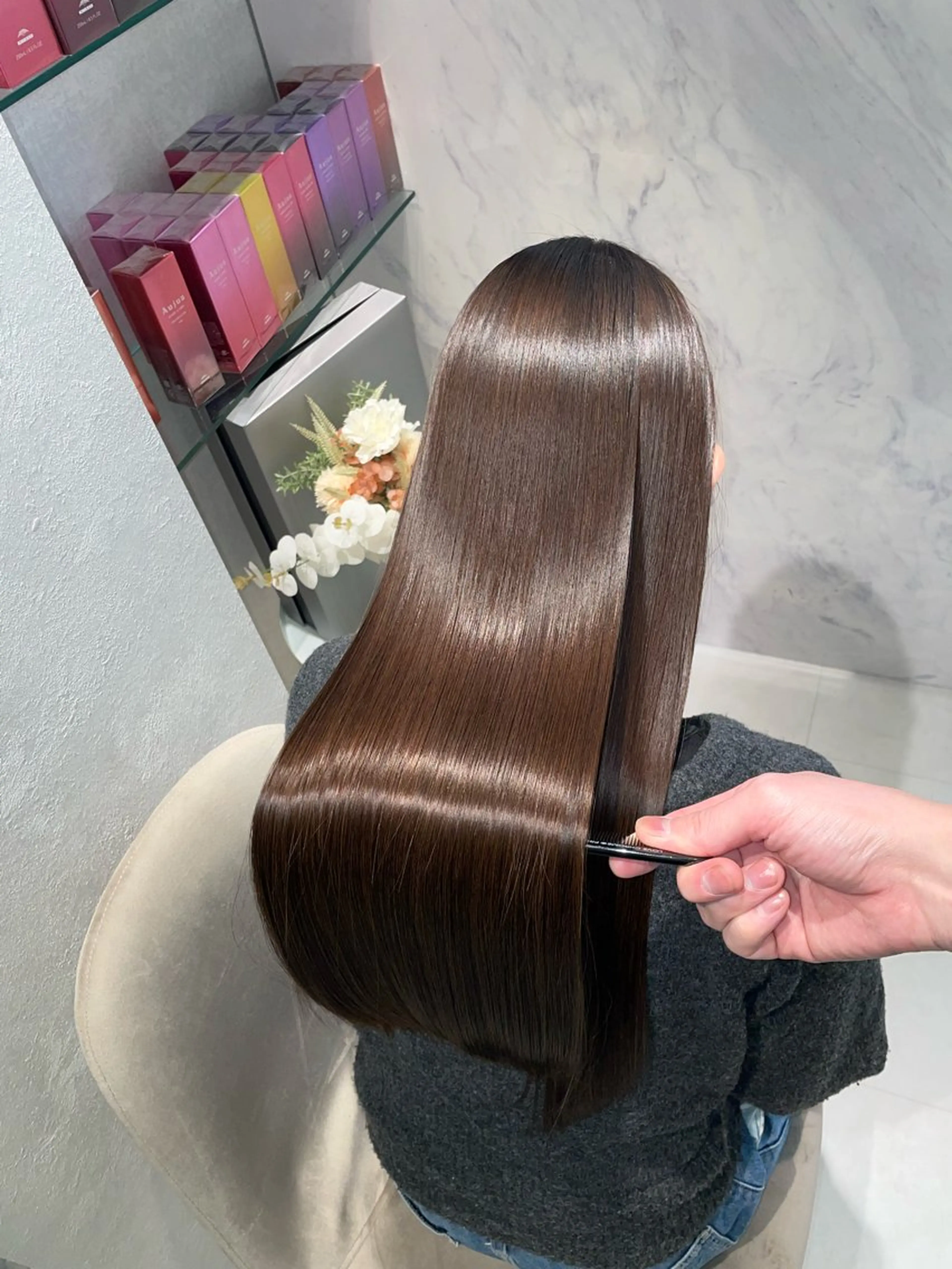 ロング カラー ヘアカラー トリートメント 高級髪質改善/透明感 艶カラー　瀧本侑輝のヘアスタイル