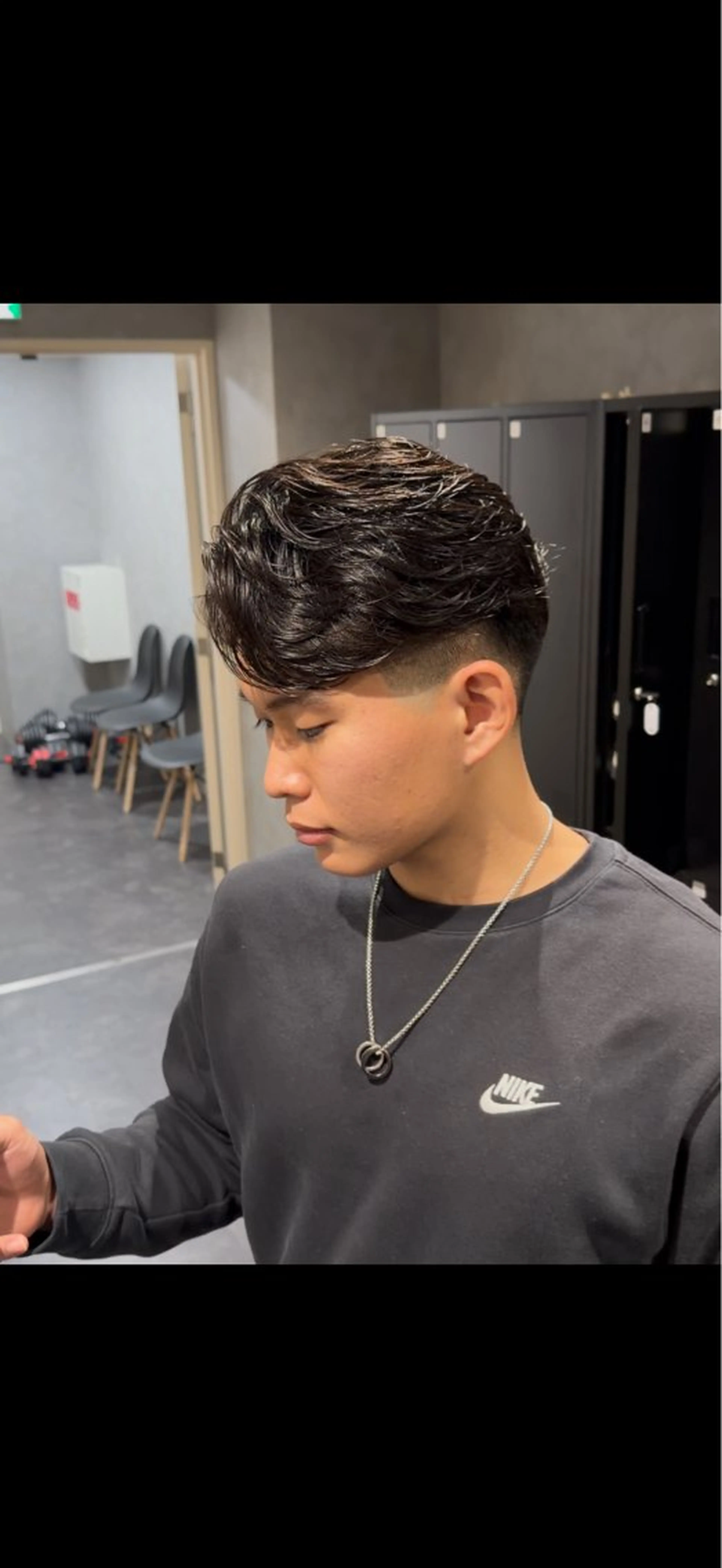 ミディアム パーマ メンズ カット パーマ メンズパーマ特化 美容師kouyaのヘアスタイル