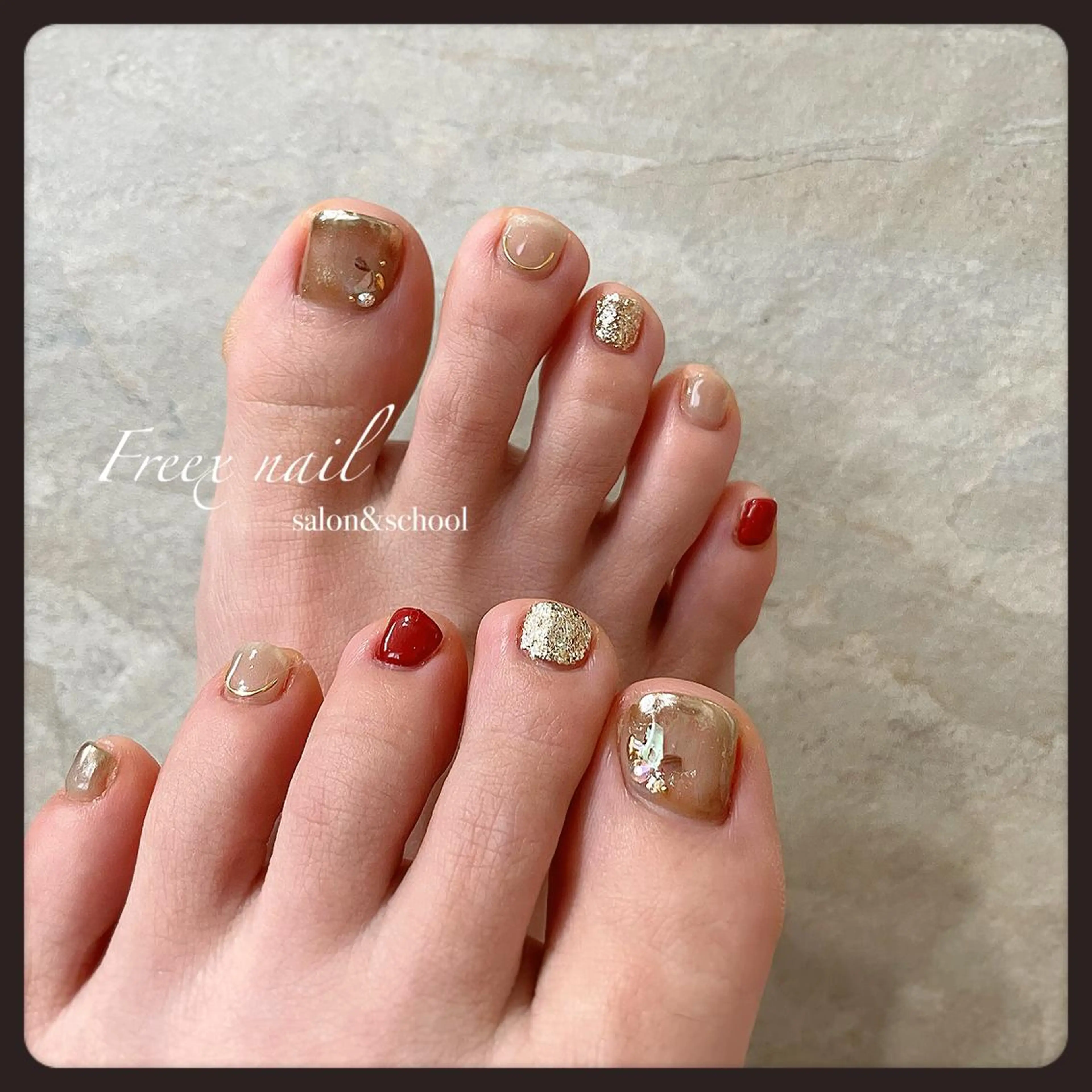 ネイル フットネイル freex nail /ニュアンス/個性派のネイルデザイン