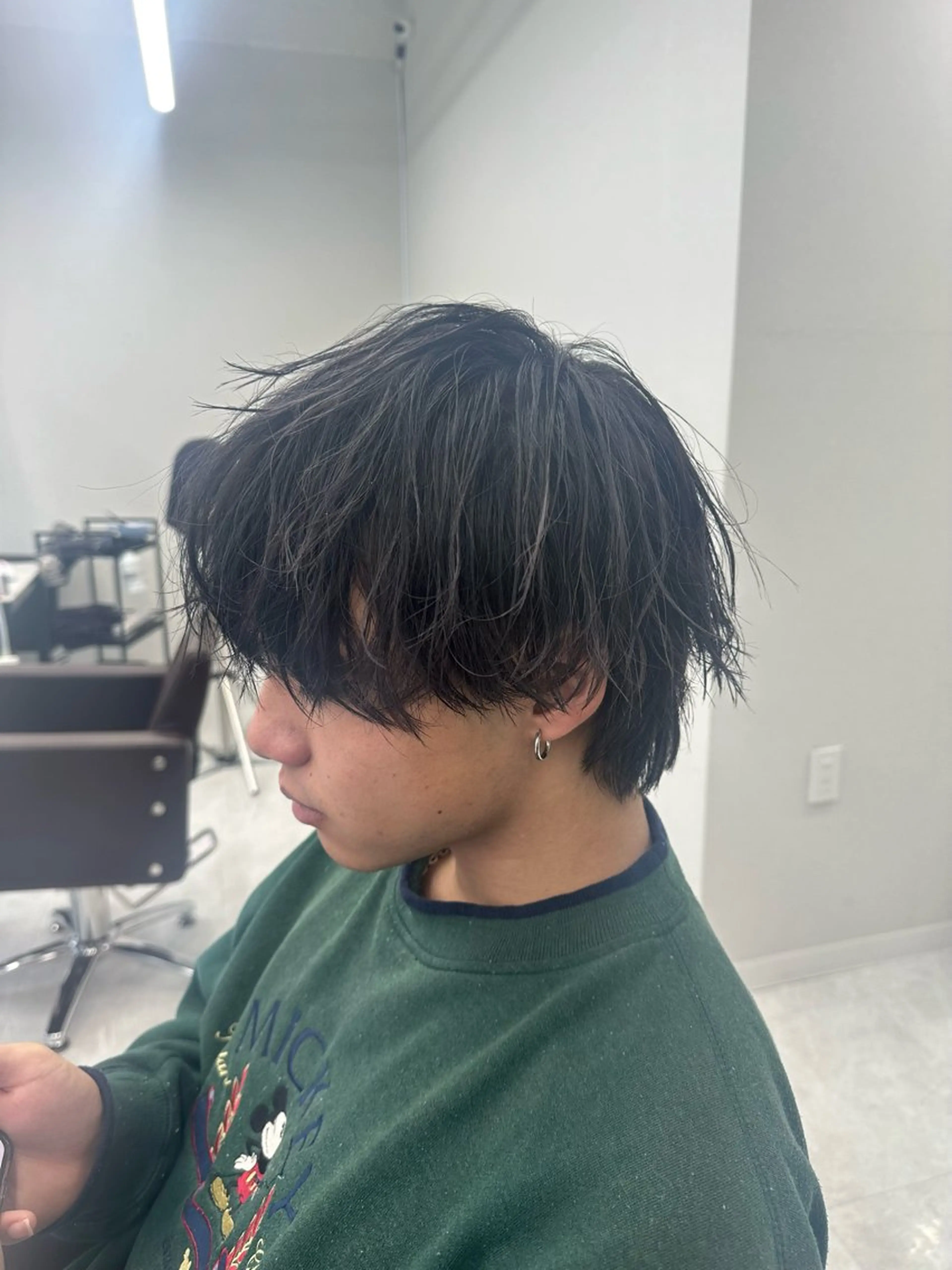 メンズ カット ニュアンス/フェザー /ウルフ/伶馬のヘアスタイル