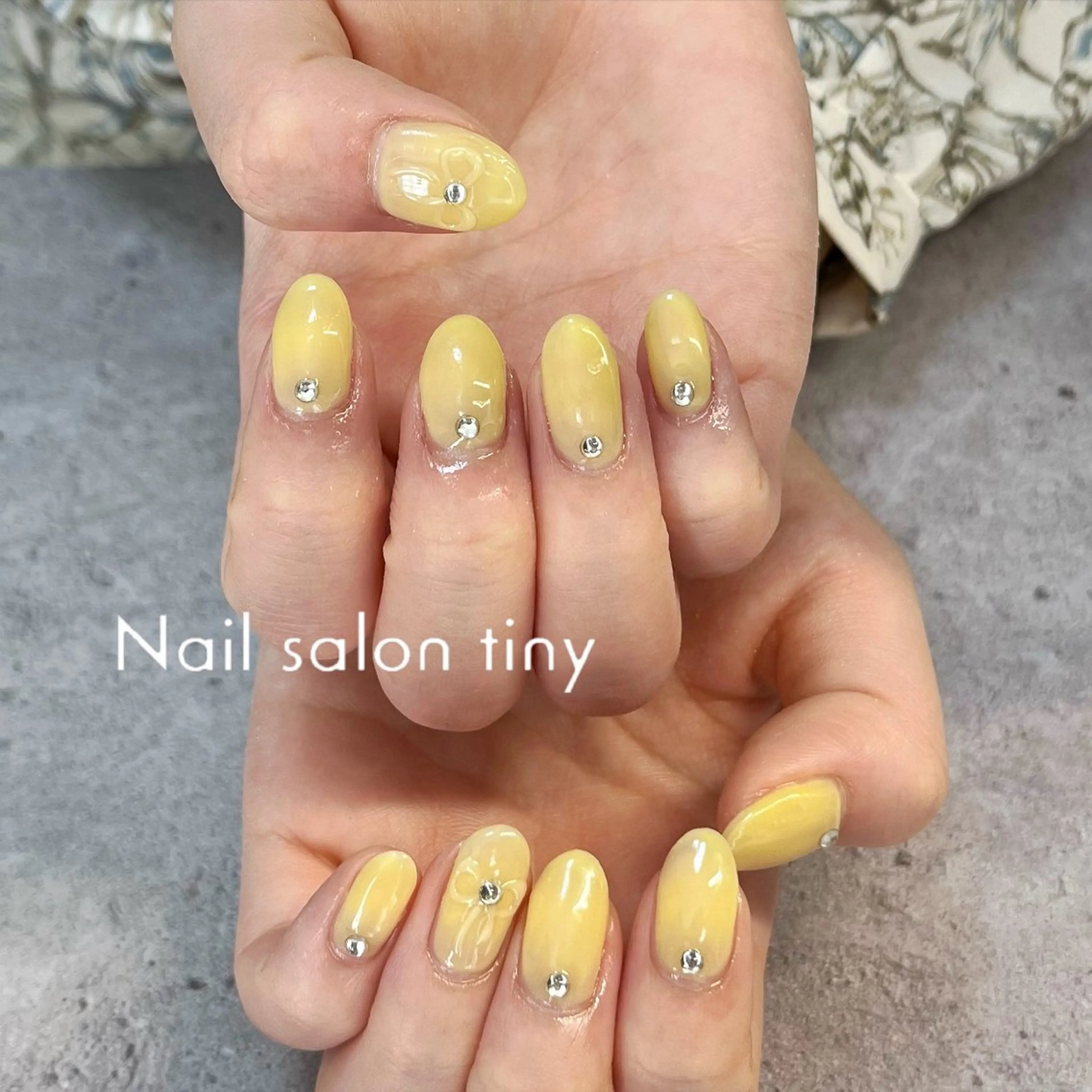 ネイル アートネイル ワンカラーネイル Nail salon tiny🩵のネイルデザイン