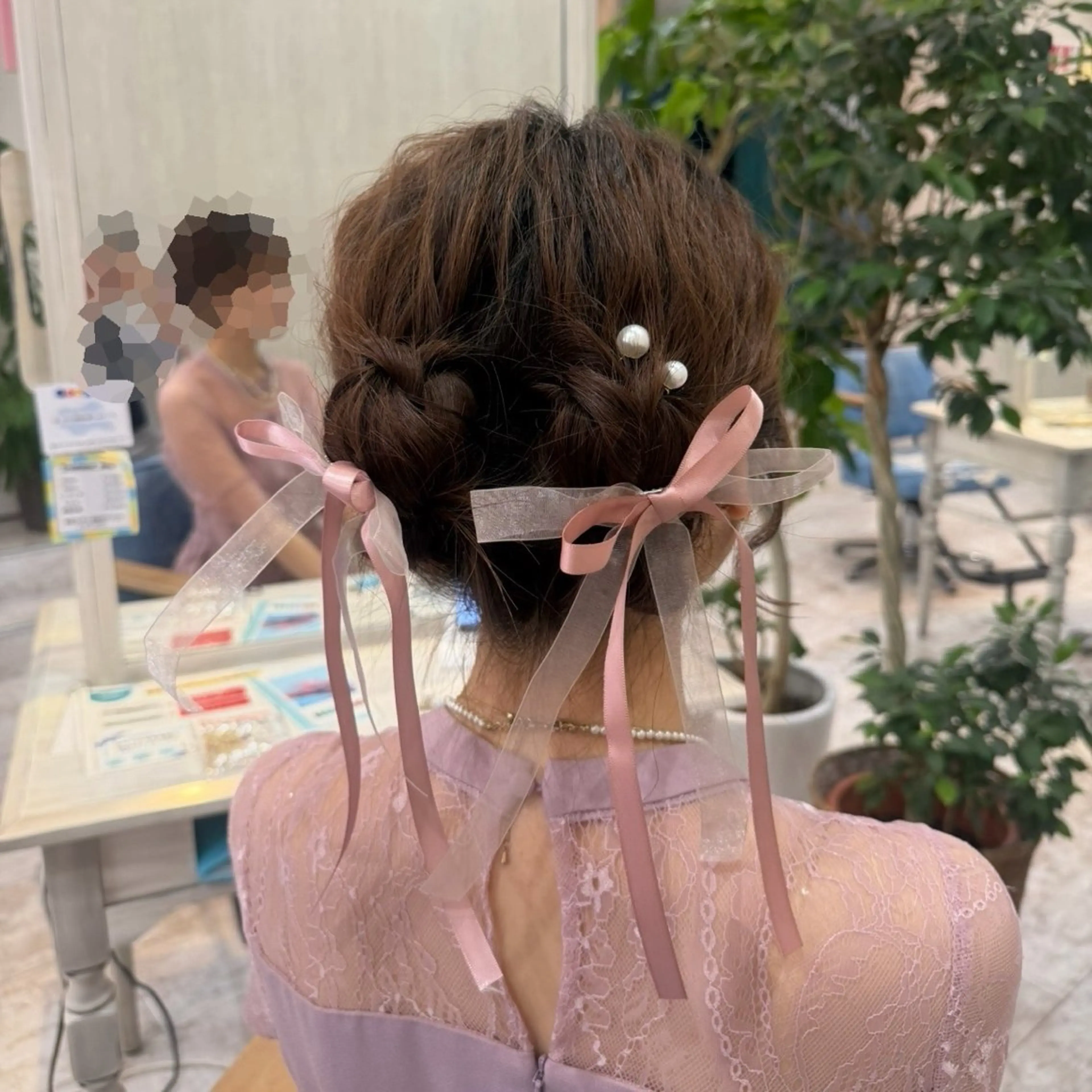 ミディアム ヘアアレンジ ヘアセット 🫧透け感⋆艶髪💎 山口アヤカのヘアスタイル