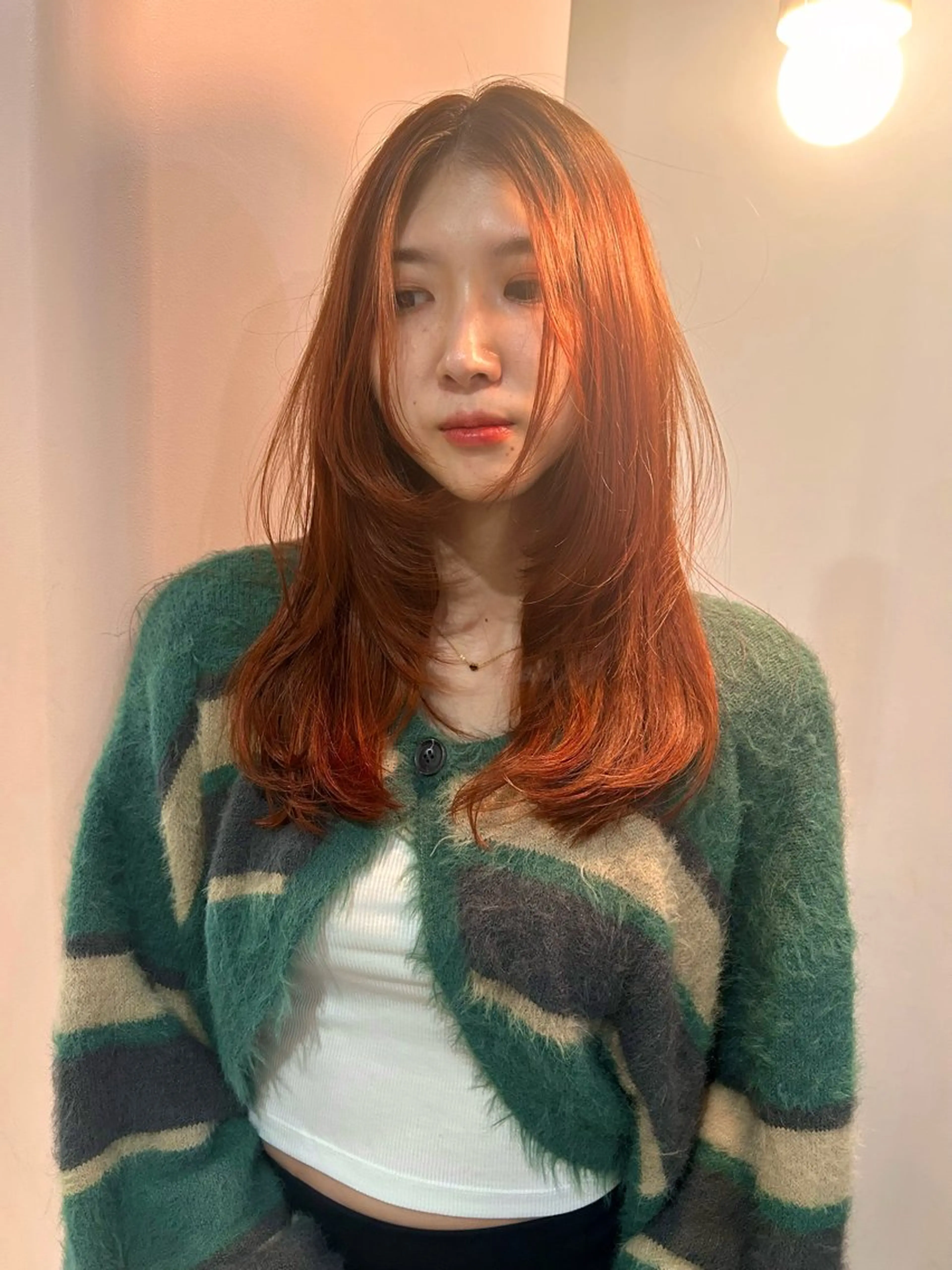 セミロング ヘアアレンジ ヘアカラー 🎀suzuna 透明感colorのヘアスタイル