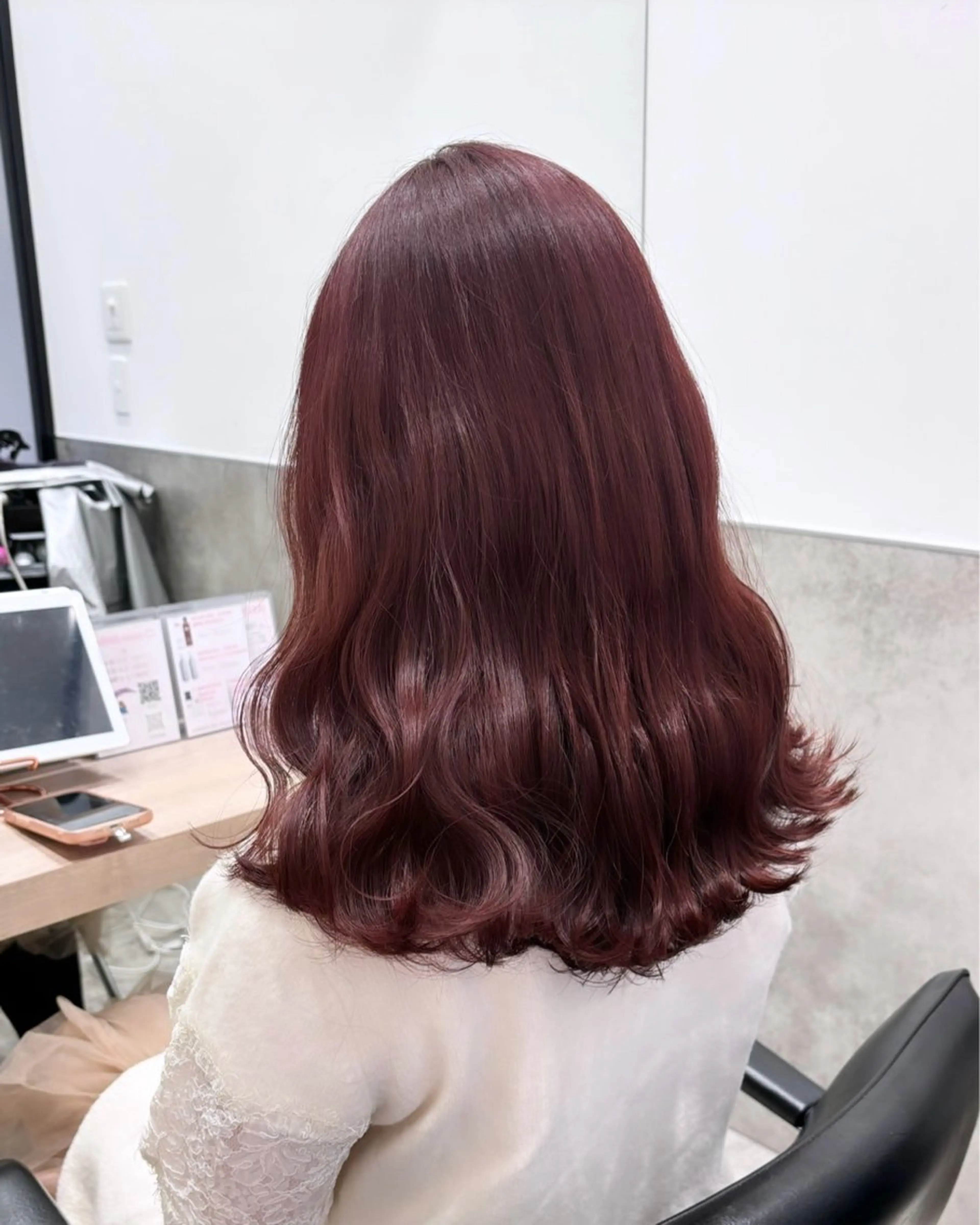 セミロング カラー 💗ガーリーヘア🎀 saki💗のヘアスタイル