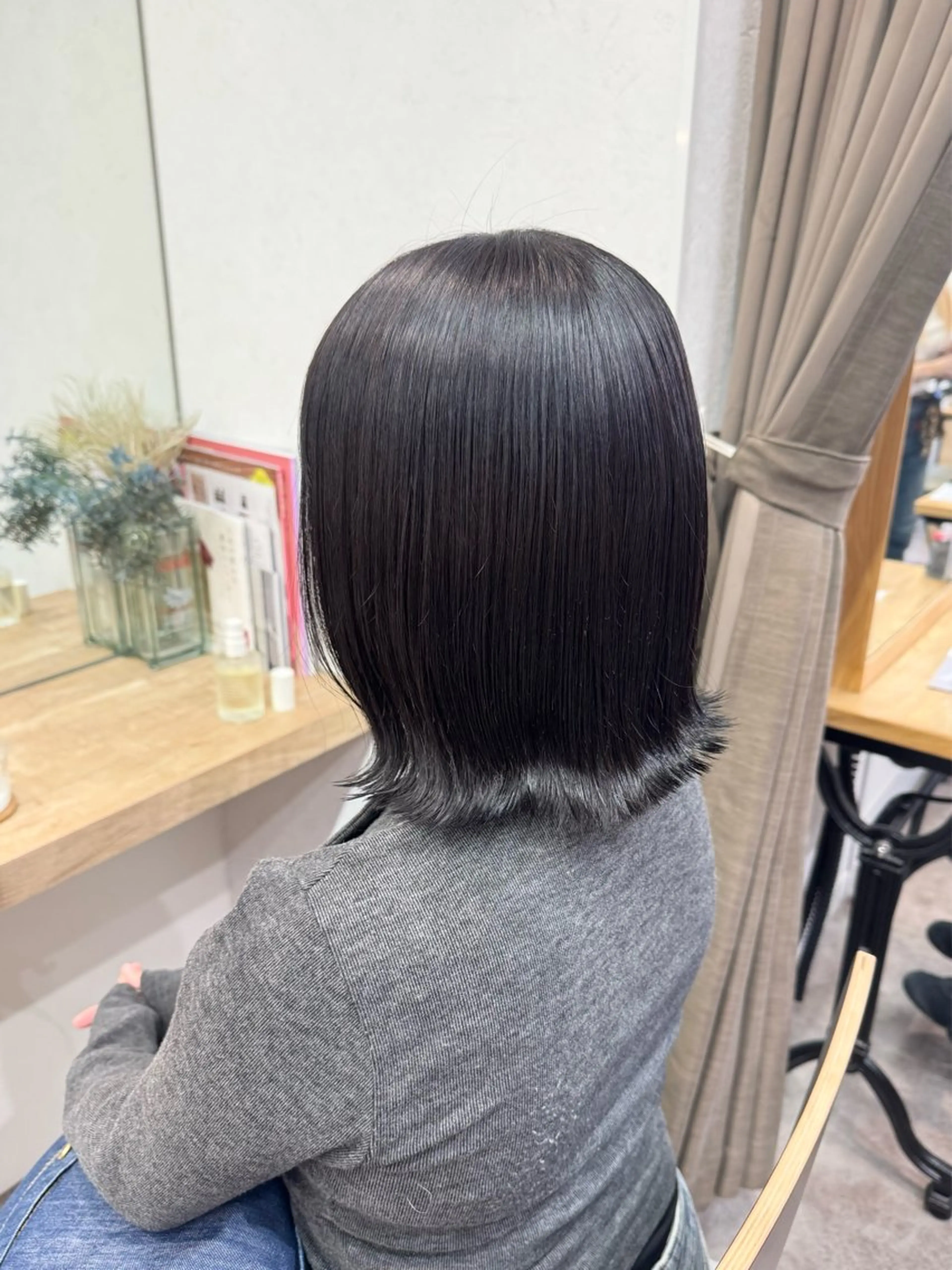 ミディアム カラー 縮毛矯正/エクステ ヘアアレンジ/ひふみのヘアスタイル