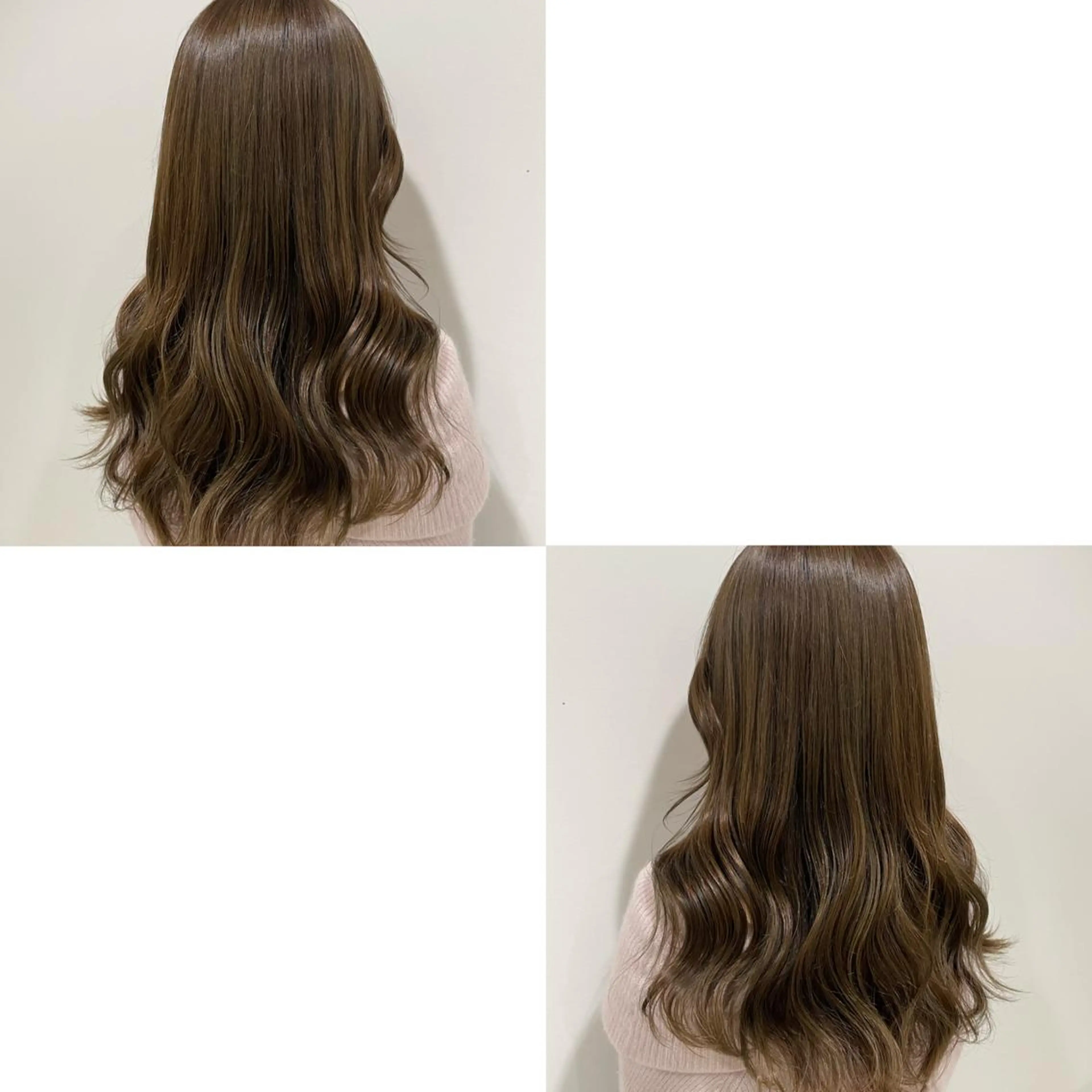 ロング カラー 青沼夏未/オリーブ/ 寒色カラーのヘアスタイル