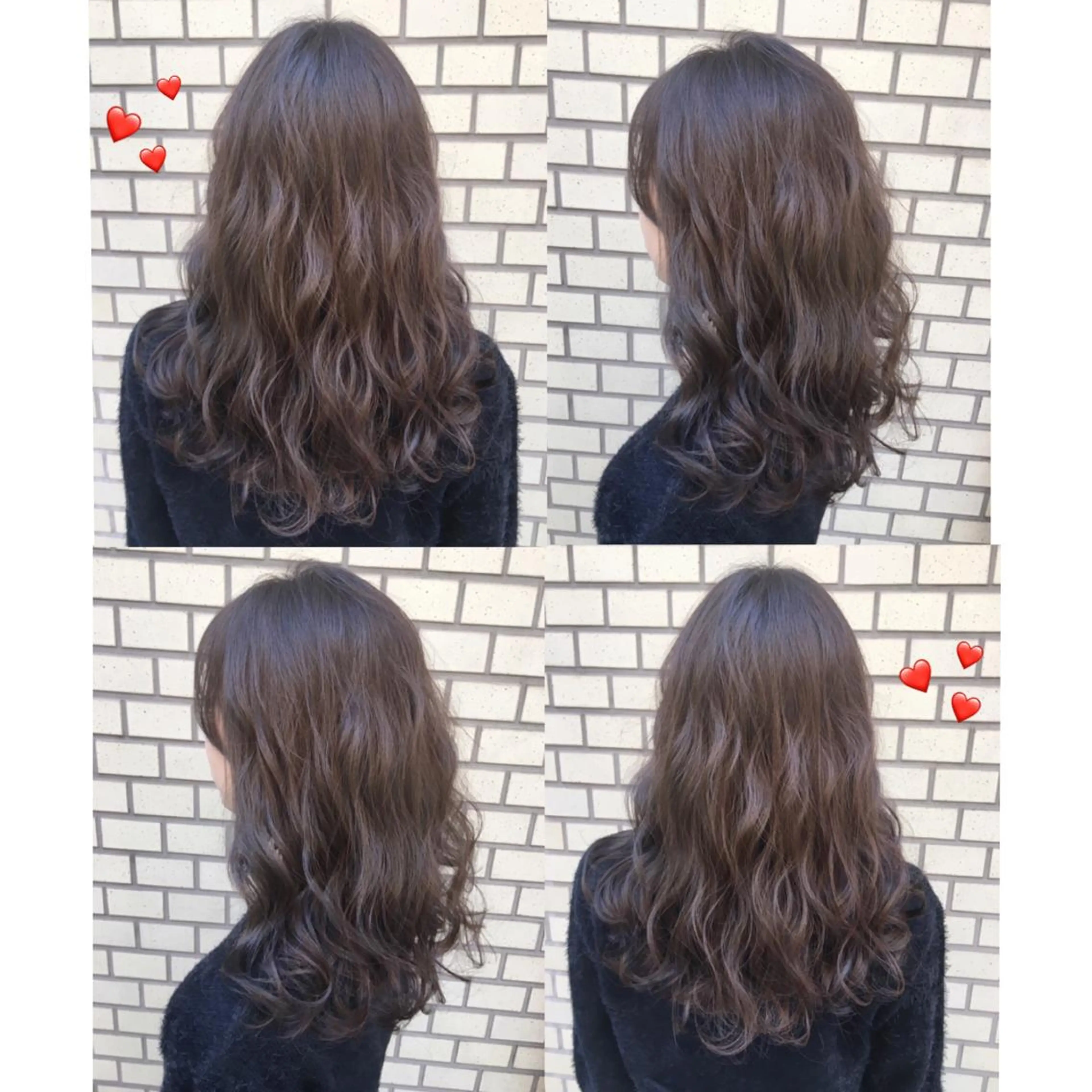 セミロング カラー アディクシーカラー 透明感カラー ムルギョル巻き 韓国ヘア得意❤︎森澤 悠佳のヘアスタイル