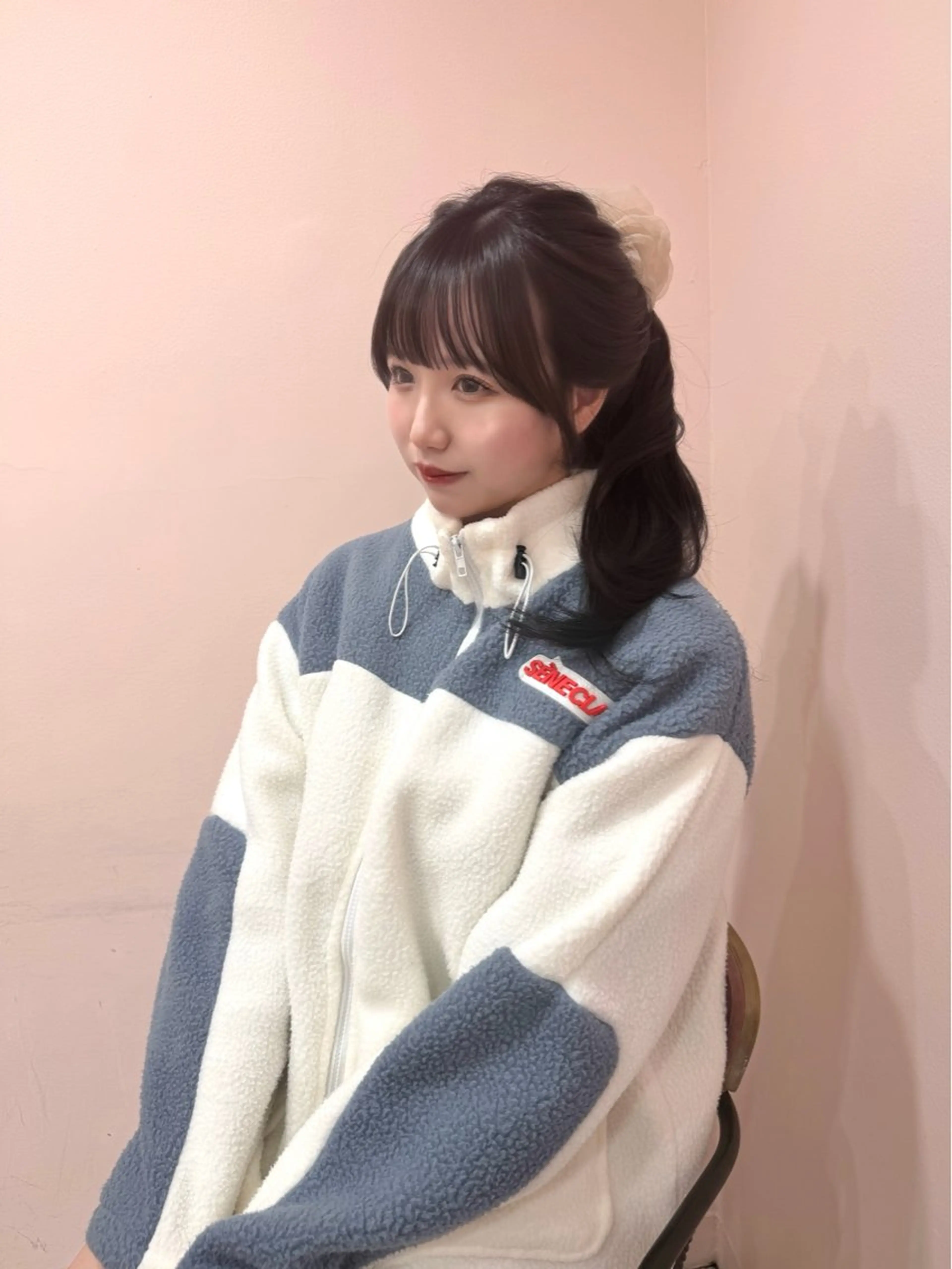 ミディアム チョコレートブラウン くびれヘア 韓国風ヘア 渋谷/韓国ヘア/ 顔まわり♡Ayakaのヘアスタイル