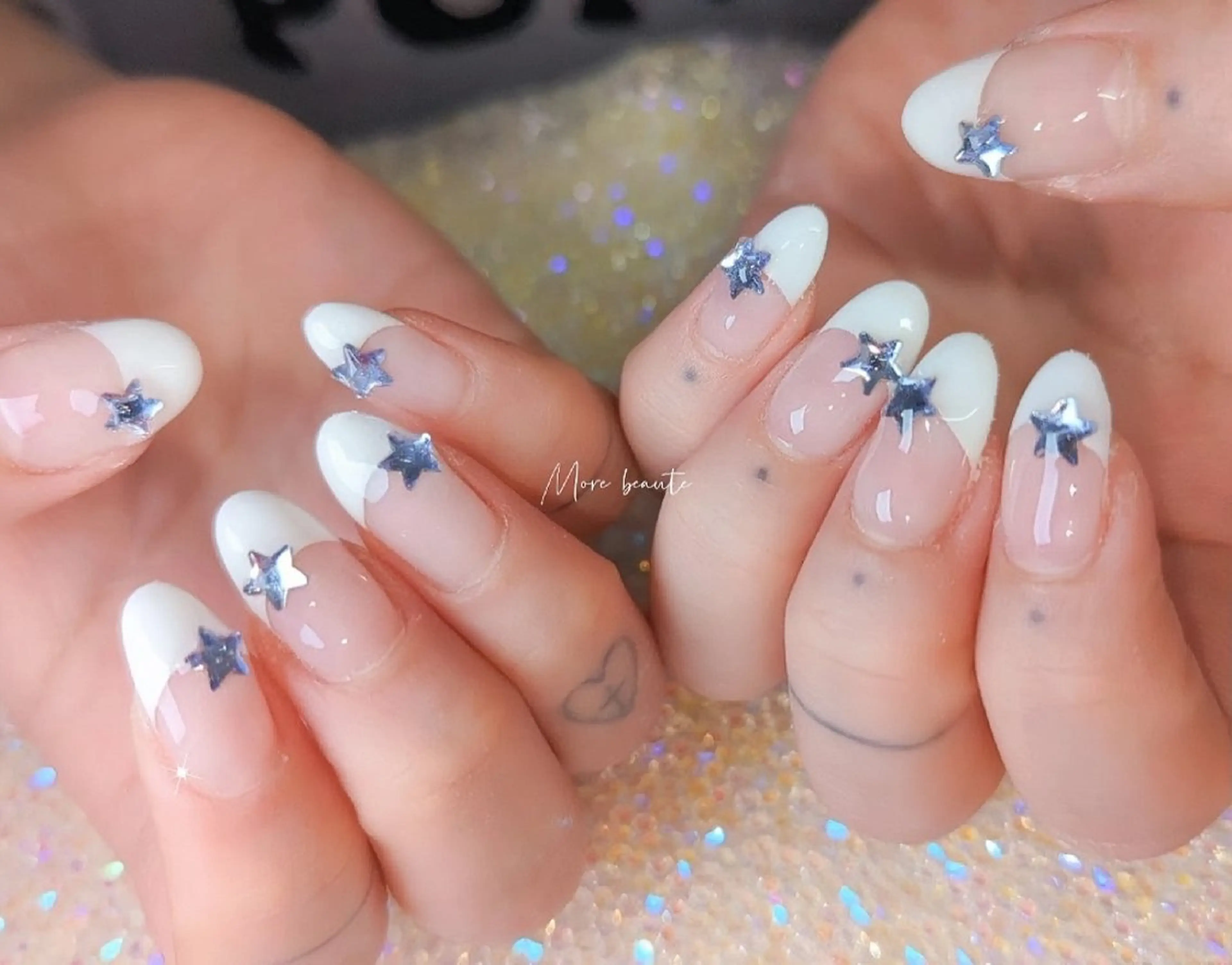 ネイル 長さ出し ジェルネイル ハート 韓国ネイル マグネットネイル ハンドネイル I LOVE ME NAIL.。.:*♡のネイルデザイン