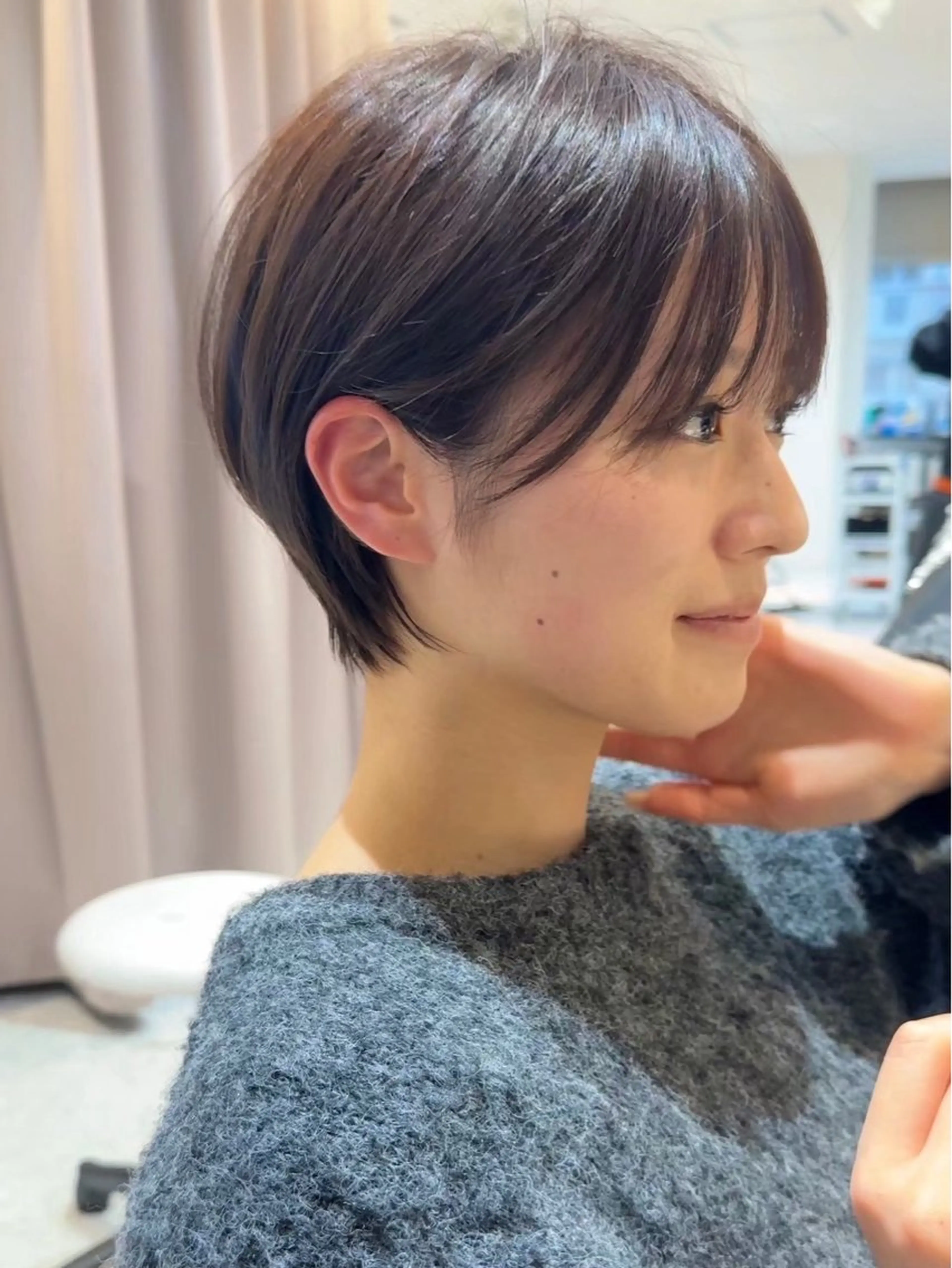 カラー けいし🐬ボブ 美髪縮毛矯正のヘアスタイル