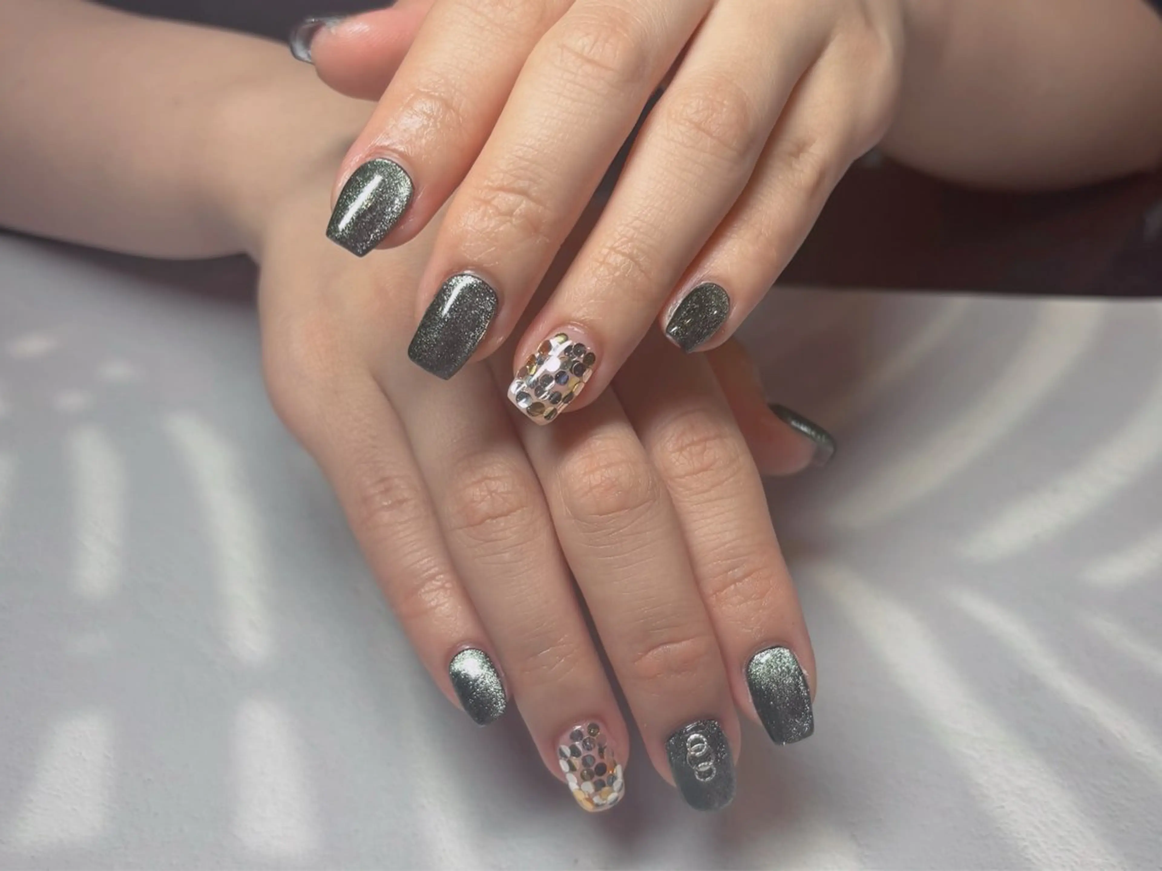 ネイル マグネットネイル ハンドネイル 肥後joieange 心斎橋店のネイルデザイン