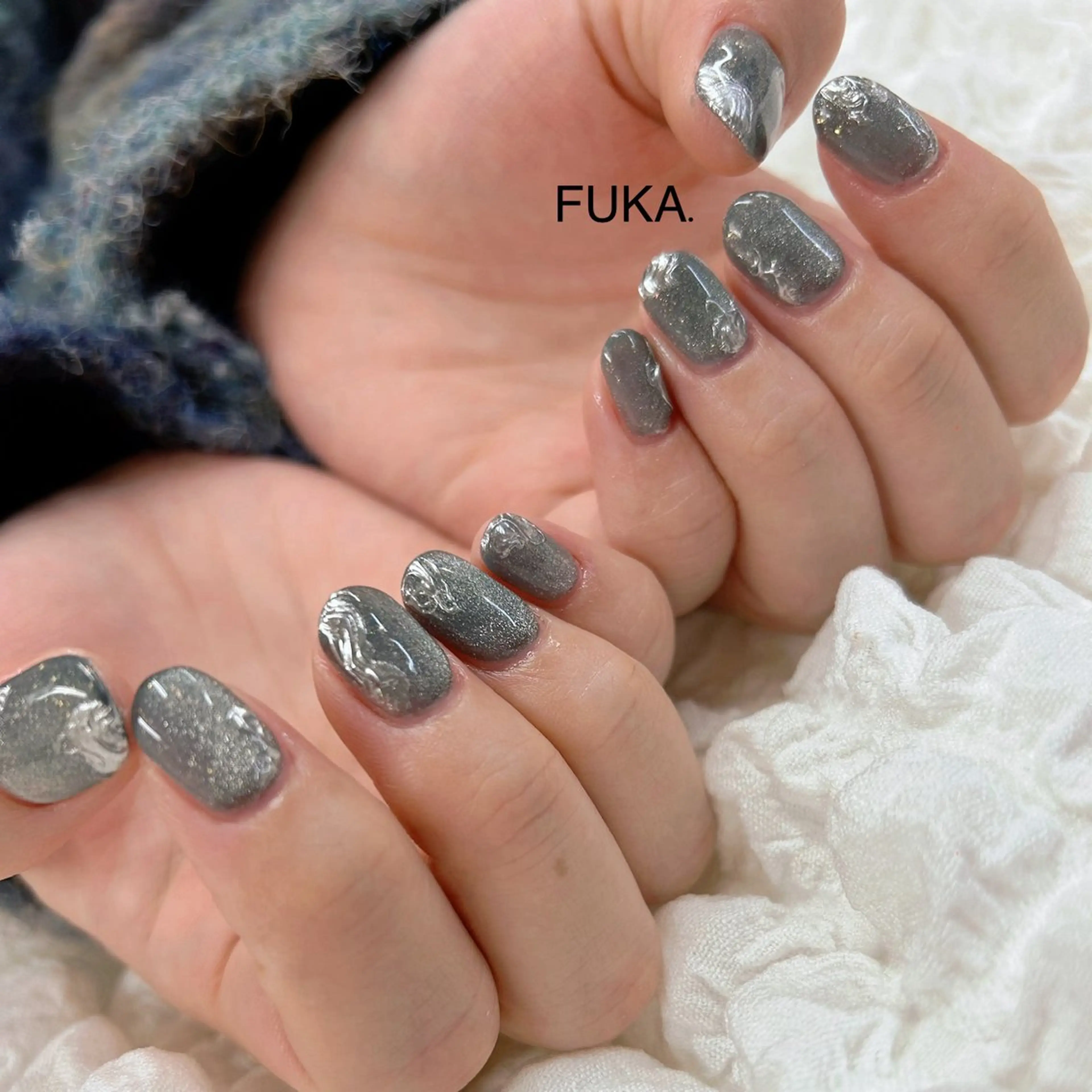 ネイル マグネットネイル ミラーネイル 持ち込み ハンドネイル ネイルサロンAnela【アネラ】所属・Nail♡Fuka. /4月予約受付中のネイルデザイン