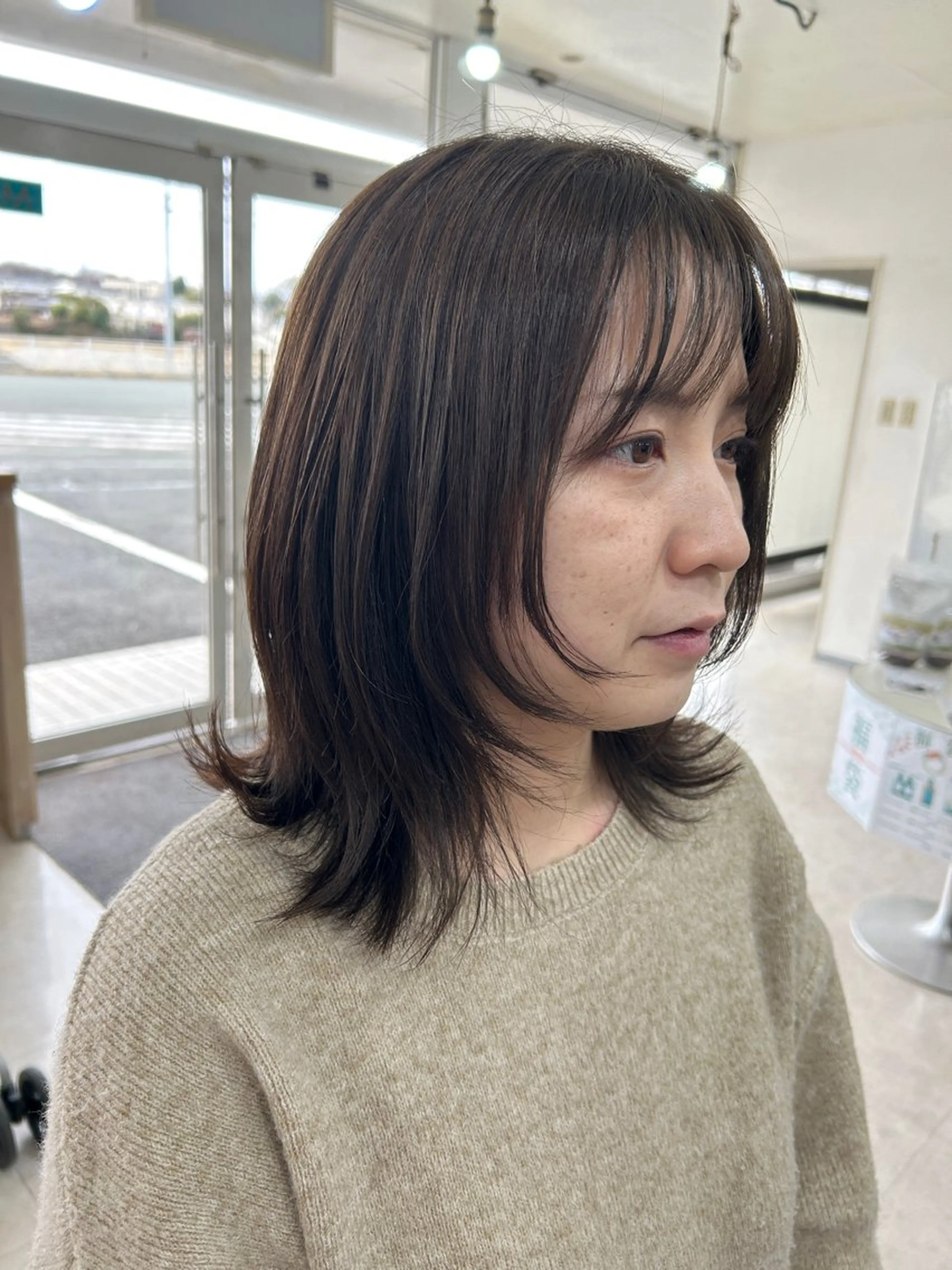 ミディアム カラー 河村 あいりのヘアスタイル