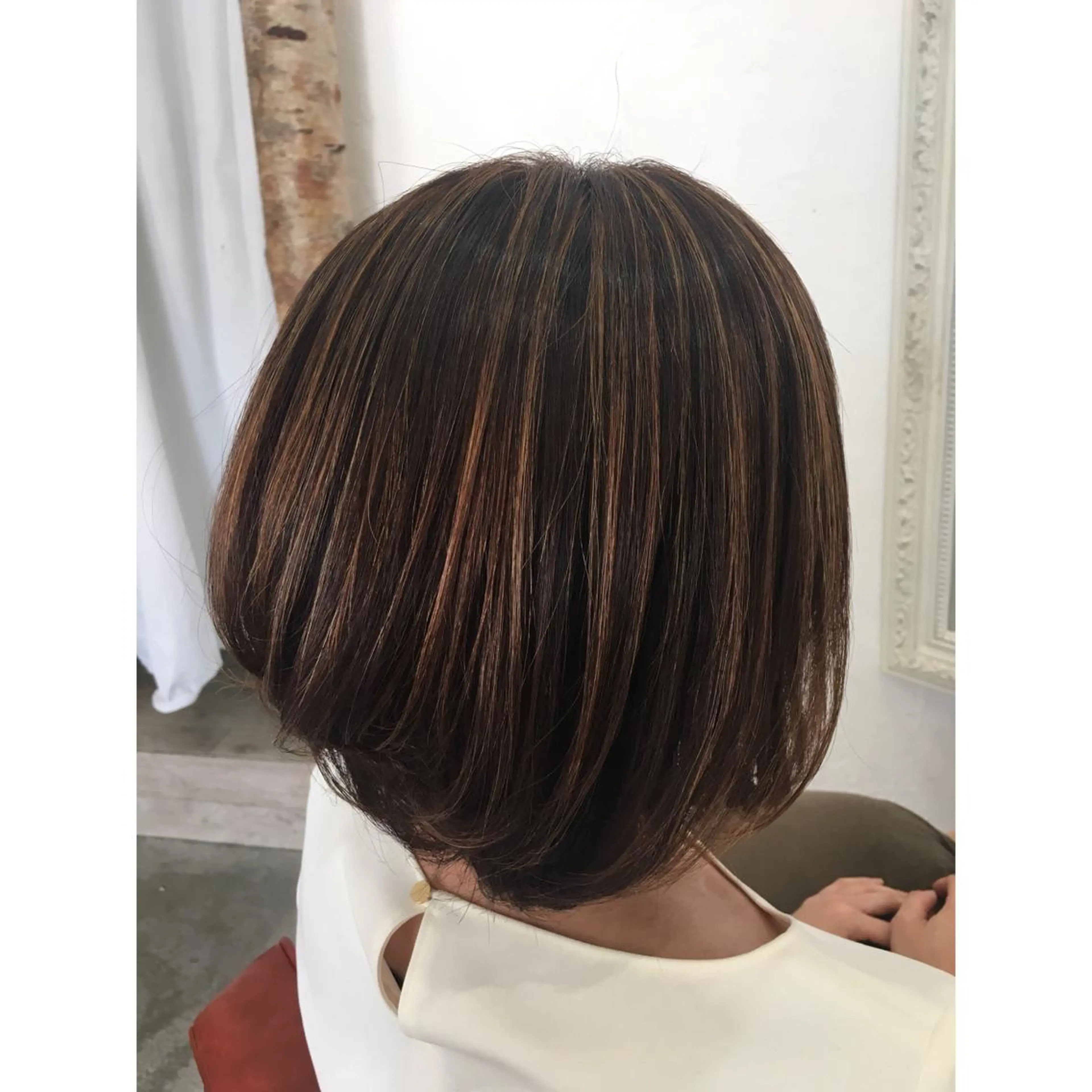 ショート カラー デザインカラー 外国人風カラー カット ヘアカラー fio マナミのヘアスタイル