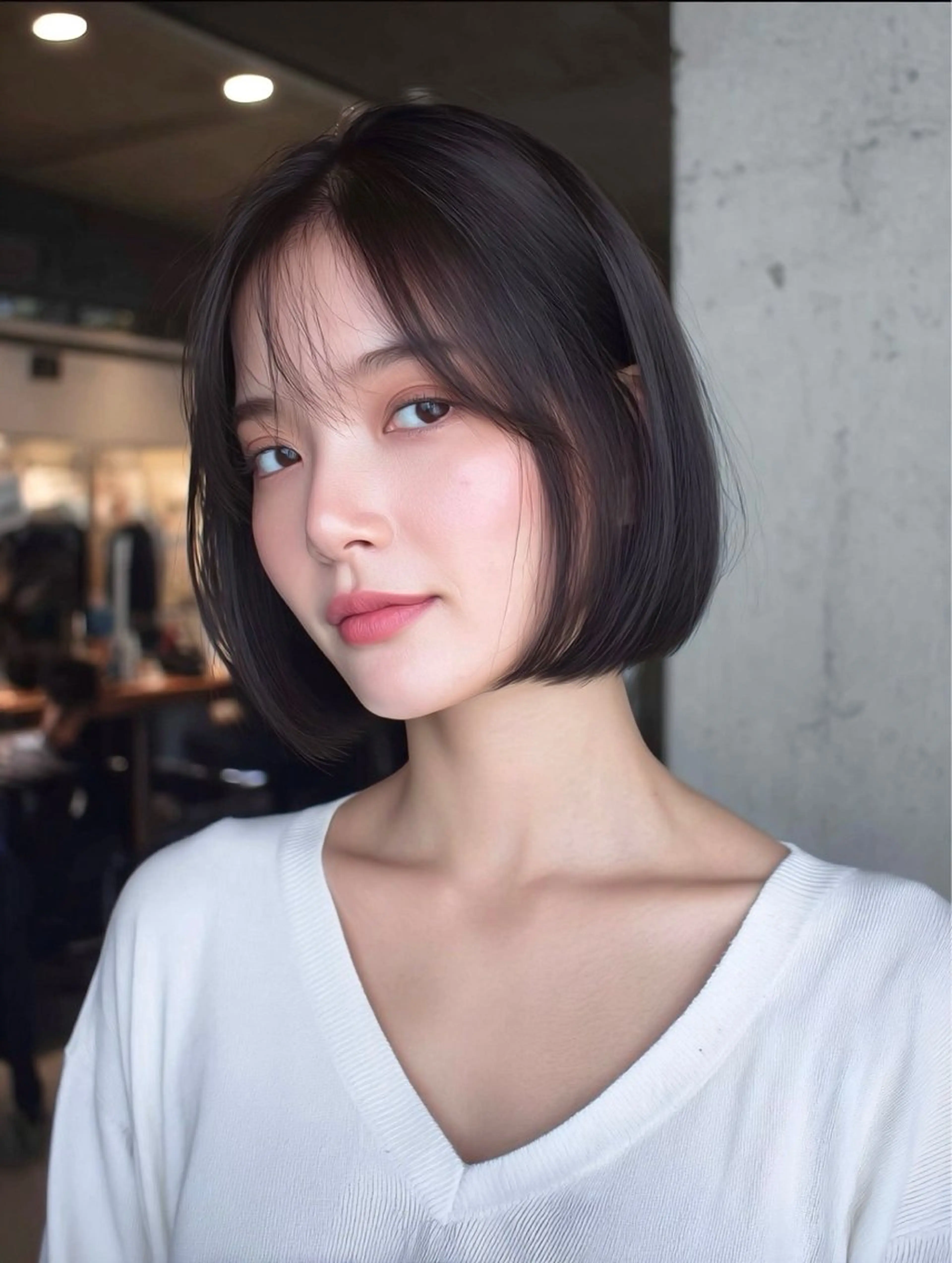 ミディアム カラー ヘアアレンジ カット ヘアカラー トリートメント ヘッドスパ ♦️最強の似合わせ ♦️店長/高橋のヘアスタイル