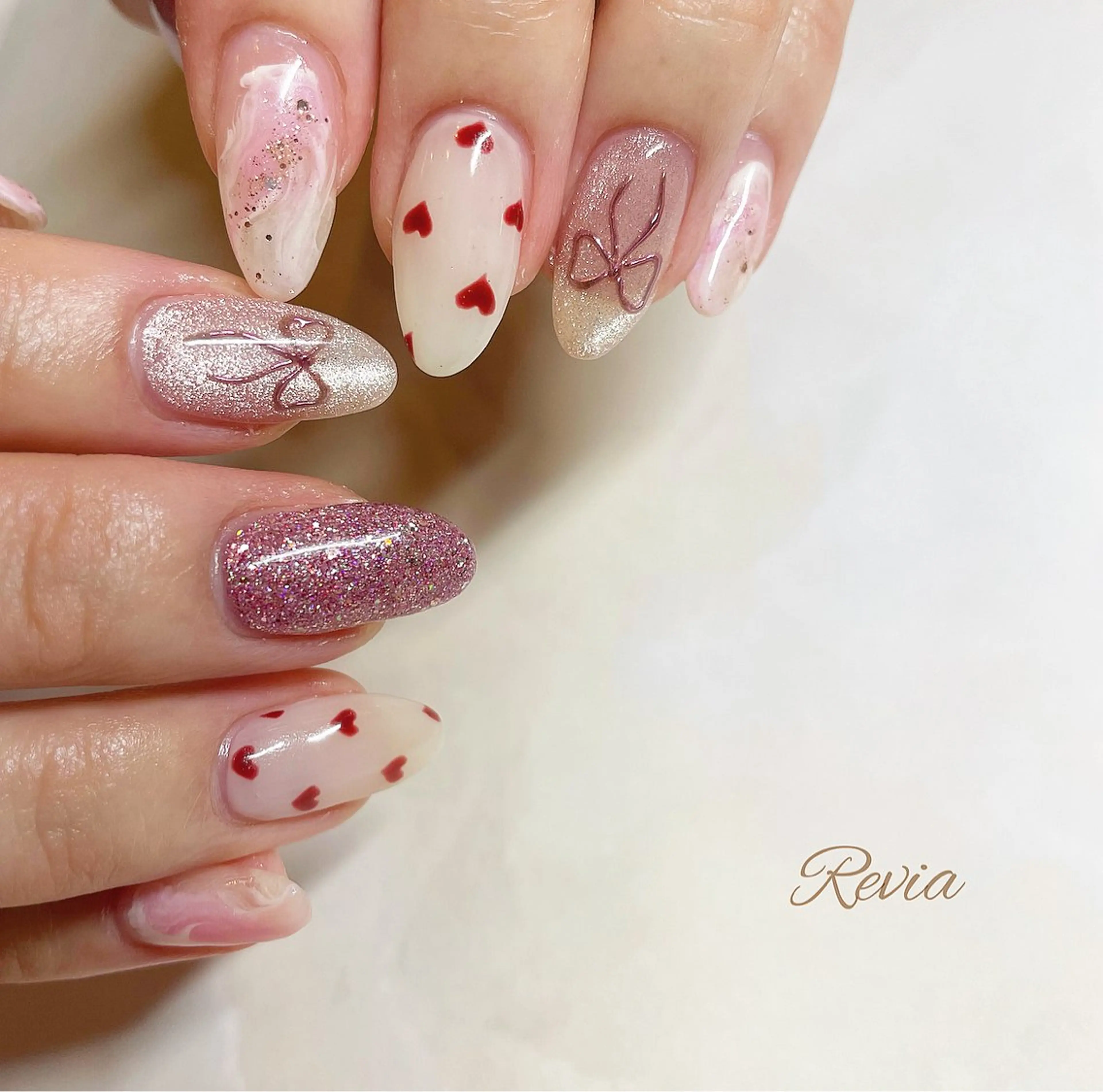 ネイル ハンドネイル revia所属・ERI Nailistのネイルデザイン