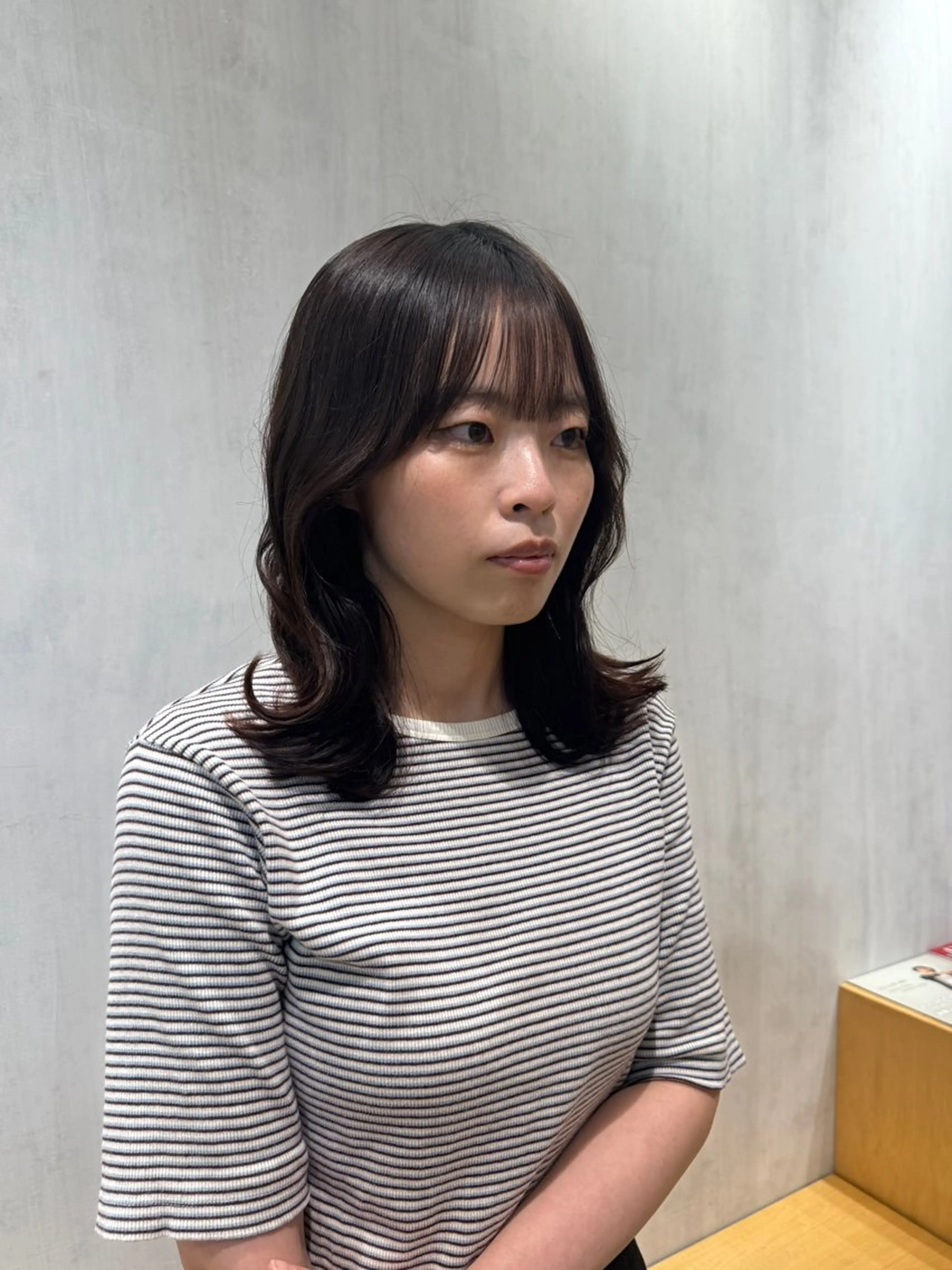 セミロング くびれヘア くびれレイヤー レイヤーカット shuto/ ショートカット/本山のヘアスタイル