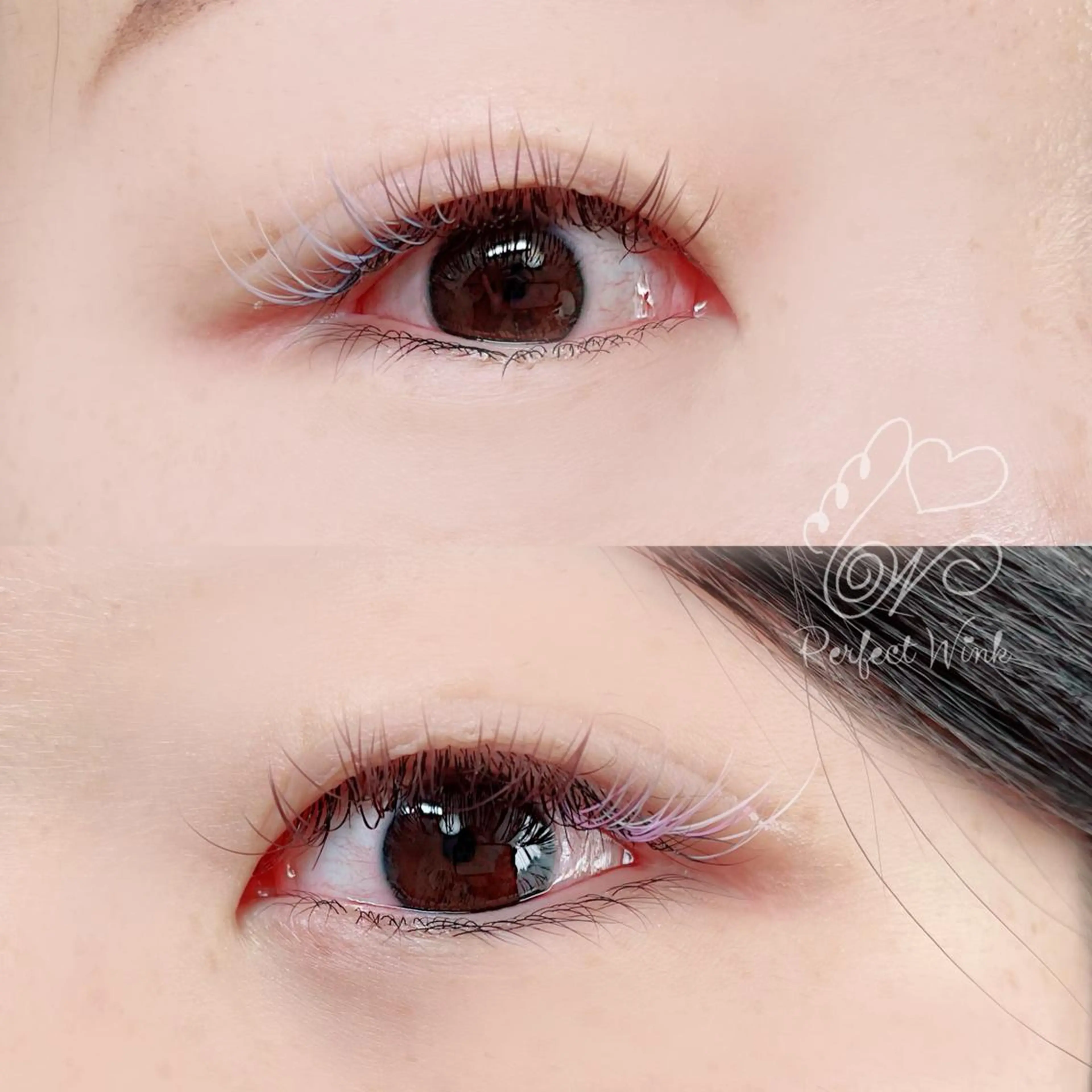 カラー マツエク・マツパ カラーマツエク マツエク パーフェクトウィンク ちぢいわみのりのマツエク・マツパデザイン