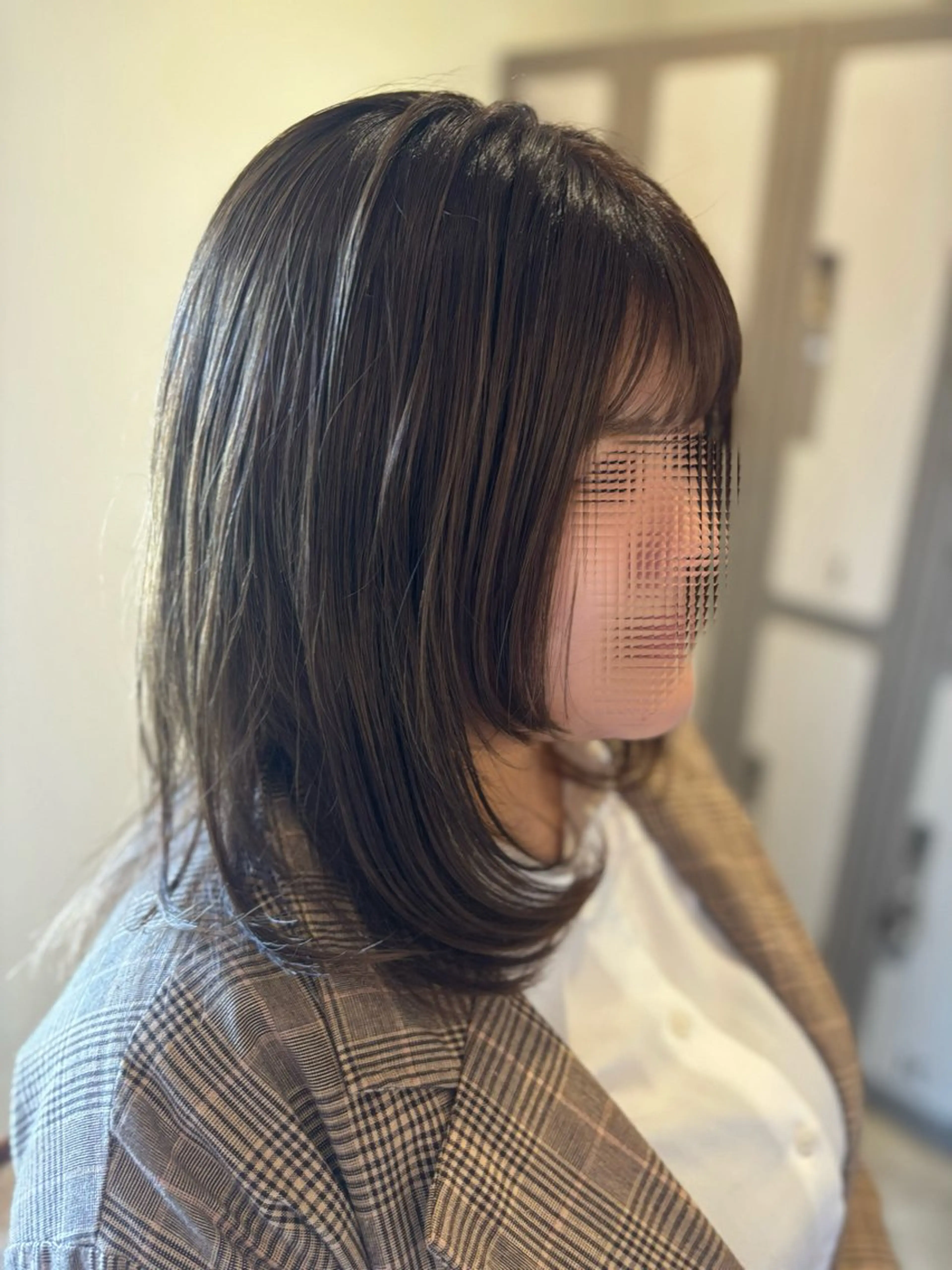 ミディアム カラー 顔周りカット カット ヘアカラー トリートメント Jill franc ＿ ayanoのヘアスタイル