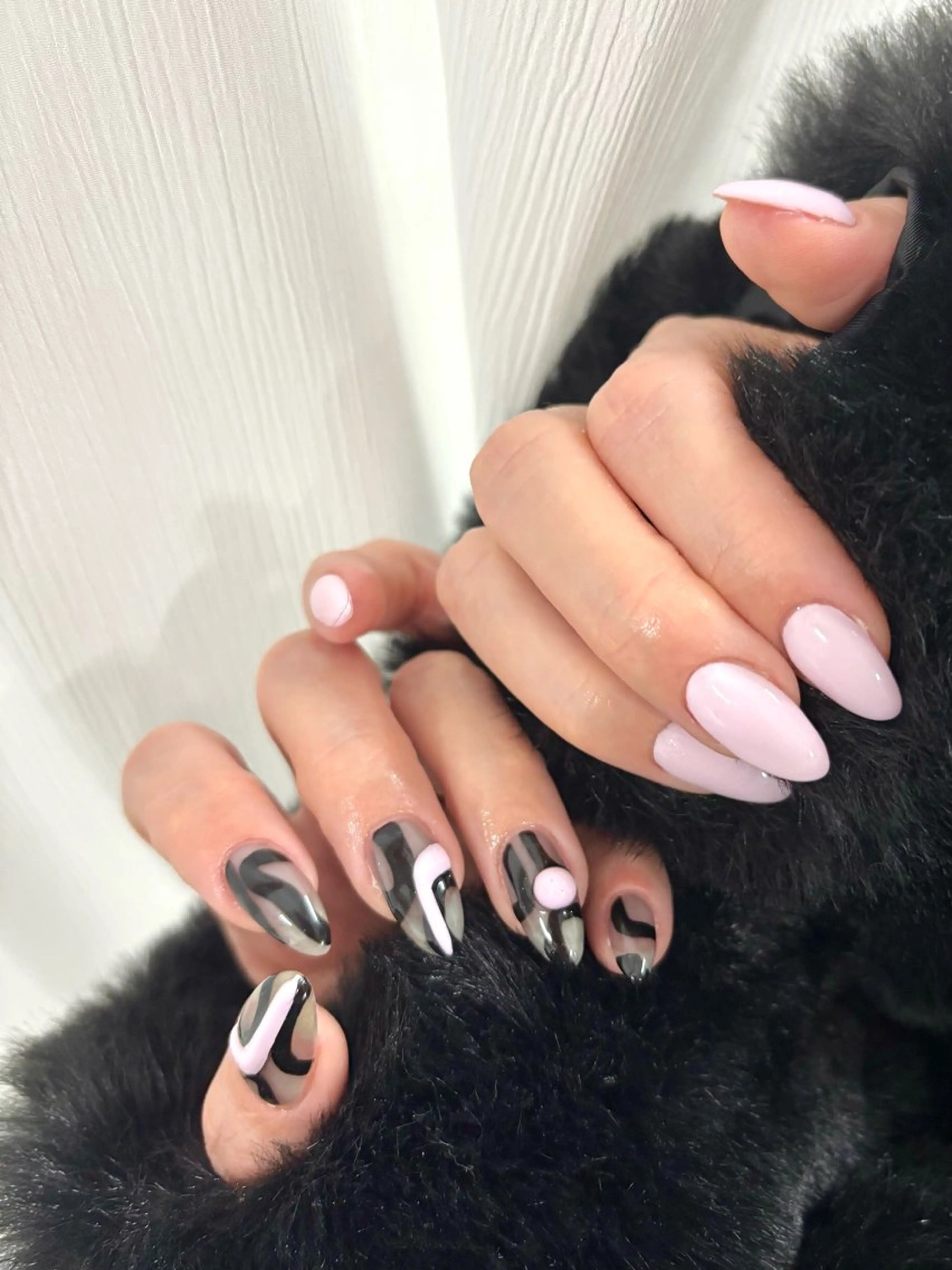 ネイル ピンク パープル ハンドネイル GRACE Rioのネイルデザイン