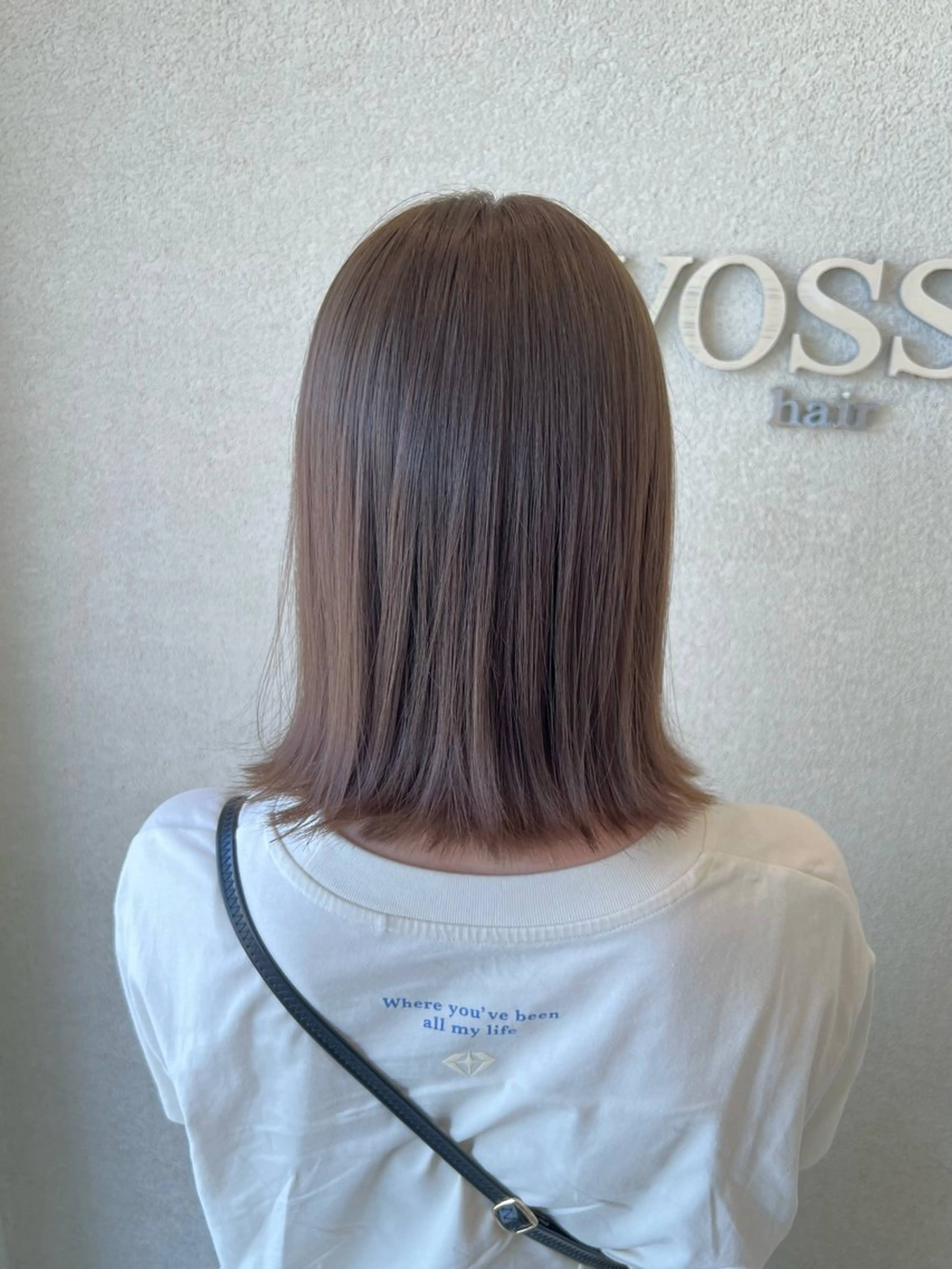 ミディアム カラー ベージュカラー ボブ 外ハネヘア 吉澤大和 カット/カラーのヘアスタイル