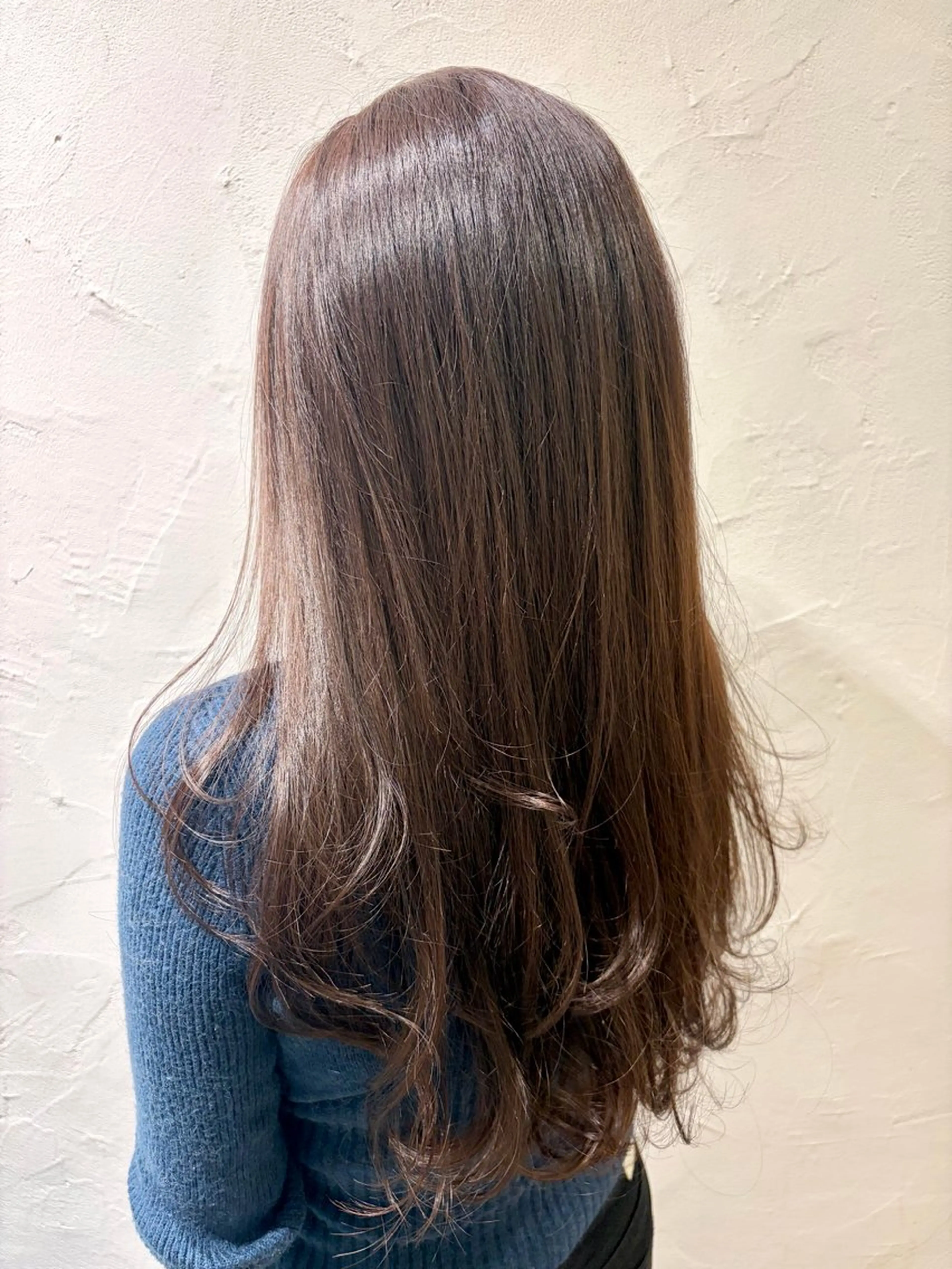 ロング カラー レイヤーカット ロング カット ヘアカラー トリートメント 美容室stadium 横田ジュンコのヘアスタイル