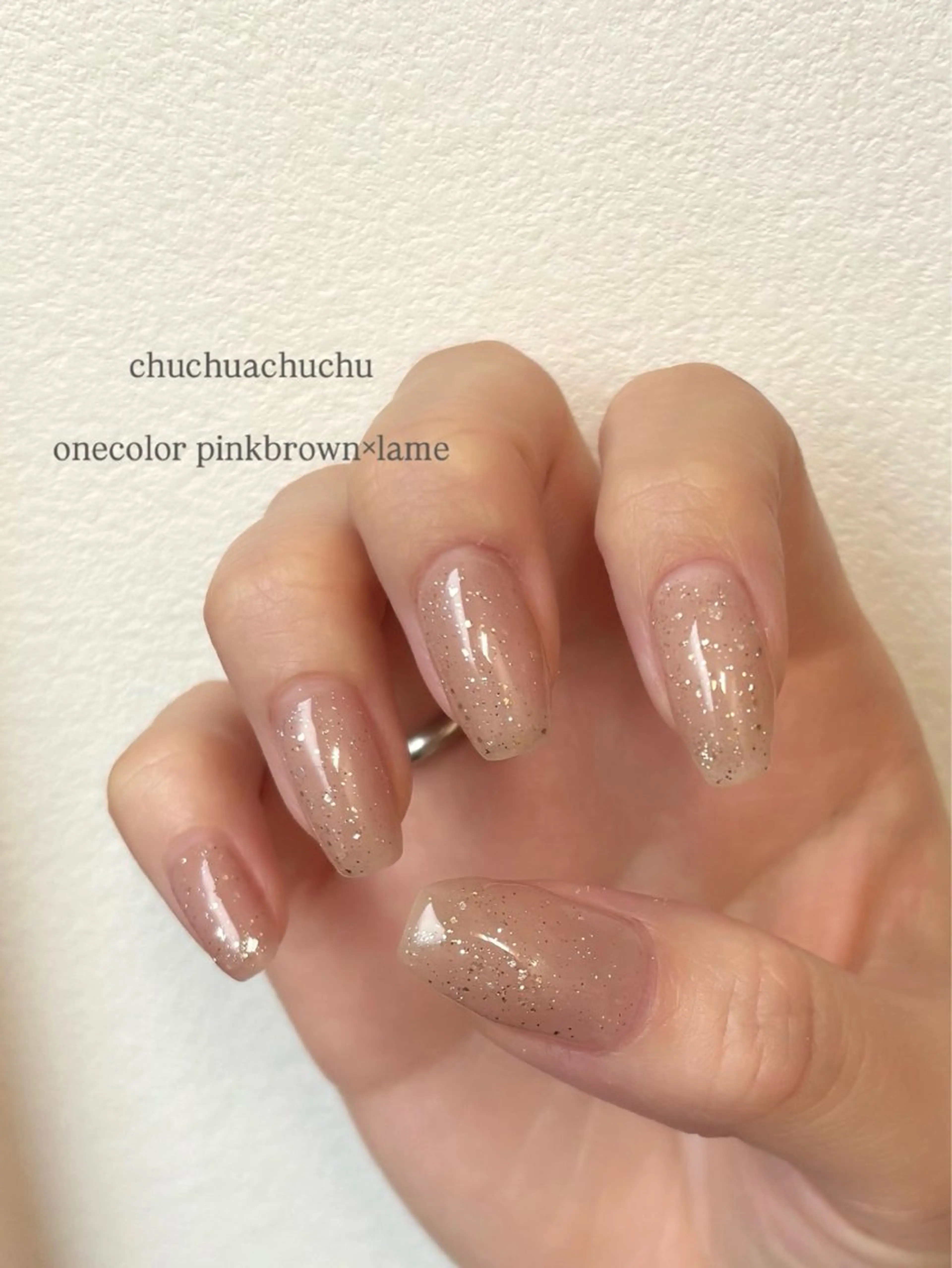 ネイル ラメ(グリッター) ハンドネイル チュチュアチュチュ mareのネイルデザイン