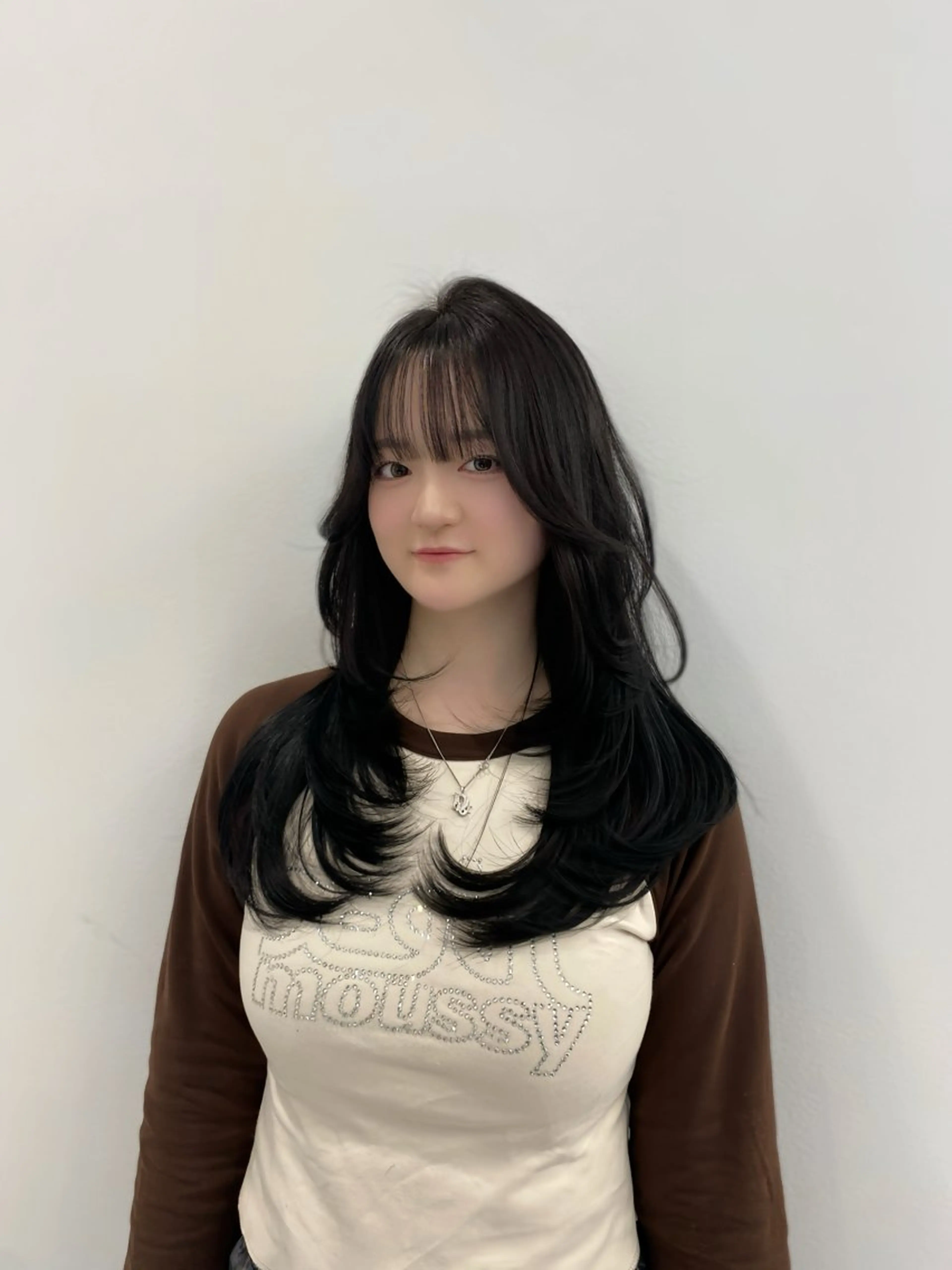 ロング カラー 韓国風ヘア レイヤーカット レイヤー/艶カラー /韓国ヘア/高松のヘアスタイル