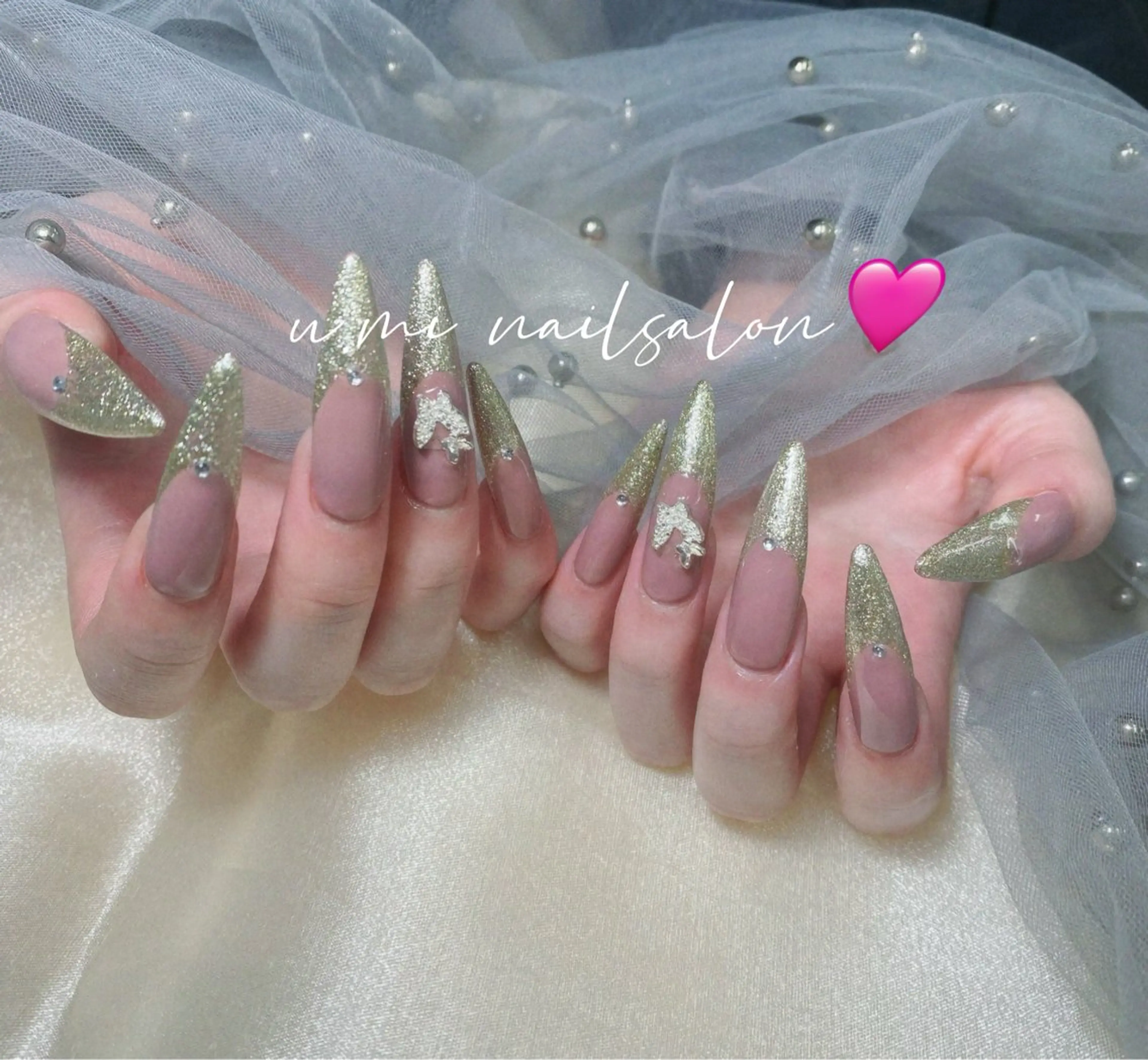 ネイル 長さ出し ネイルチップ U·Mi nail salon所属・U·MI 上野御徒町店のネイルデザイン