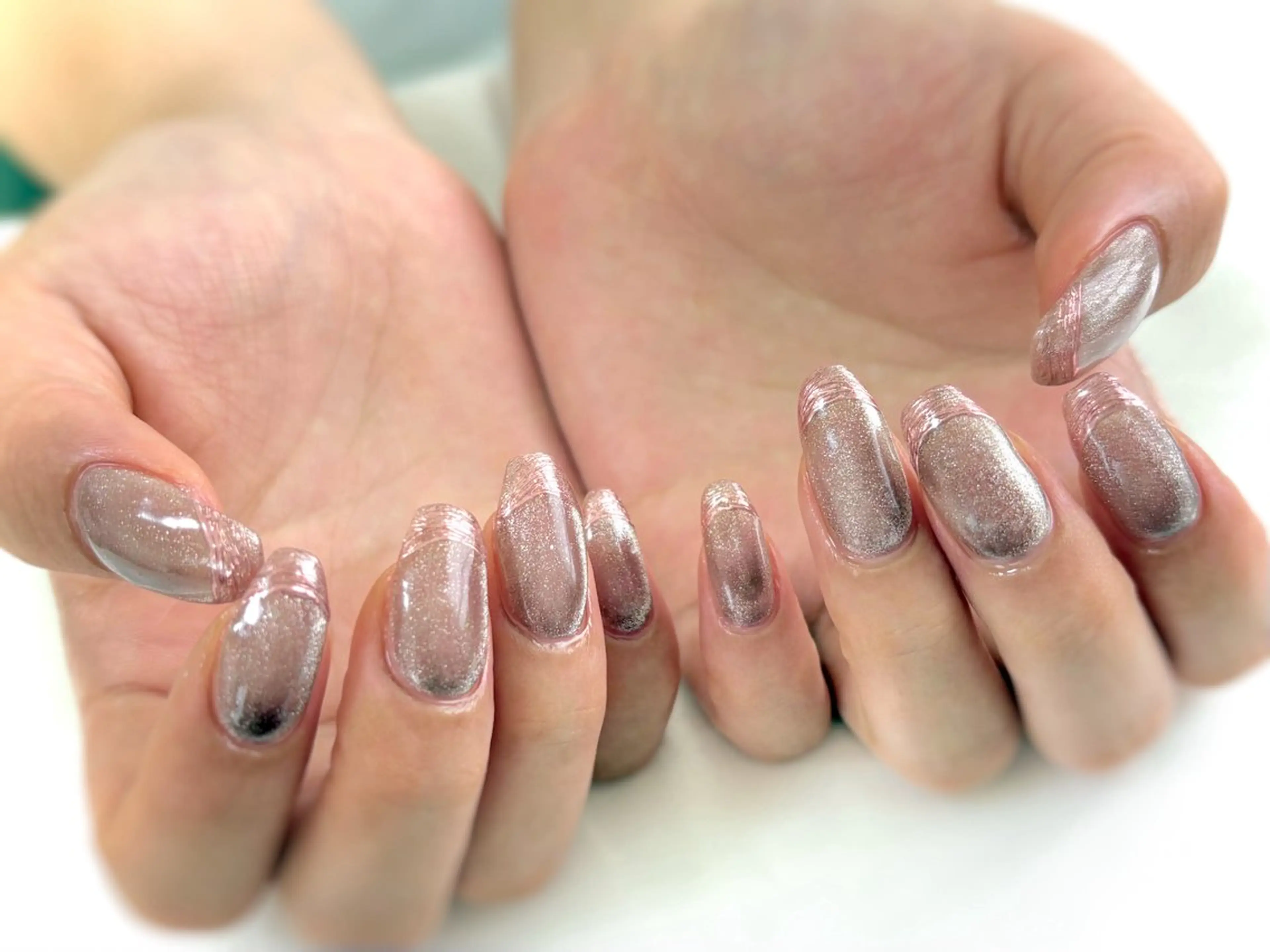 ネイル フレンチネイル ミラーネイル ハンドネイル Nail salon Cielel⟡Ayaのネイルデザイン