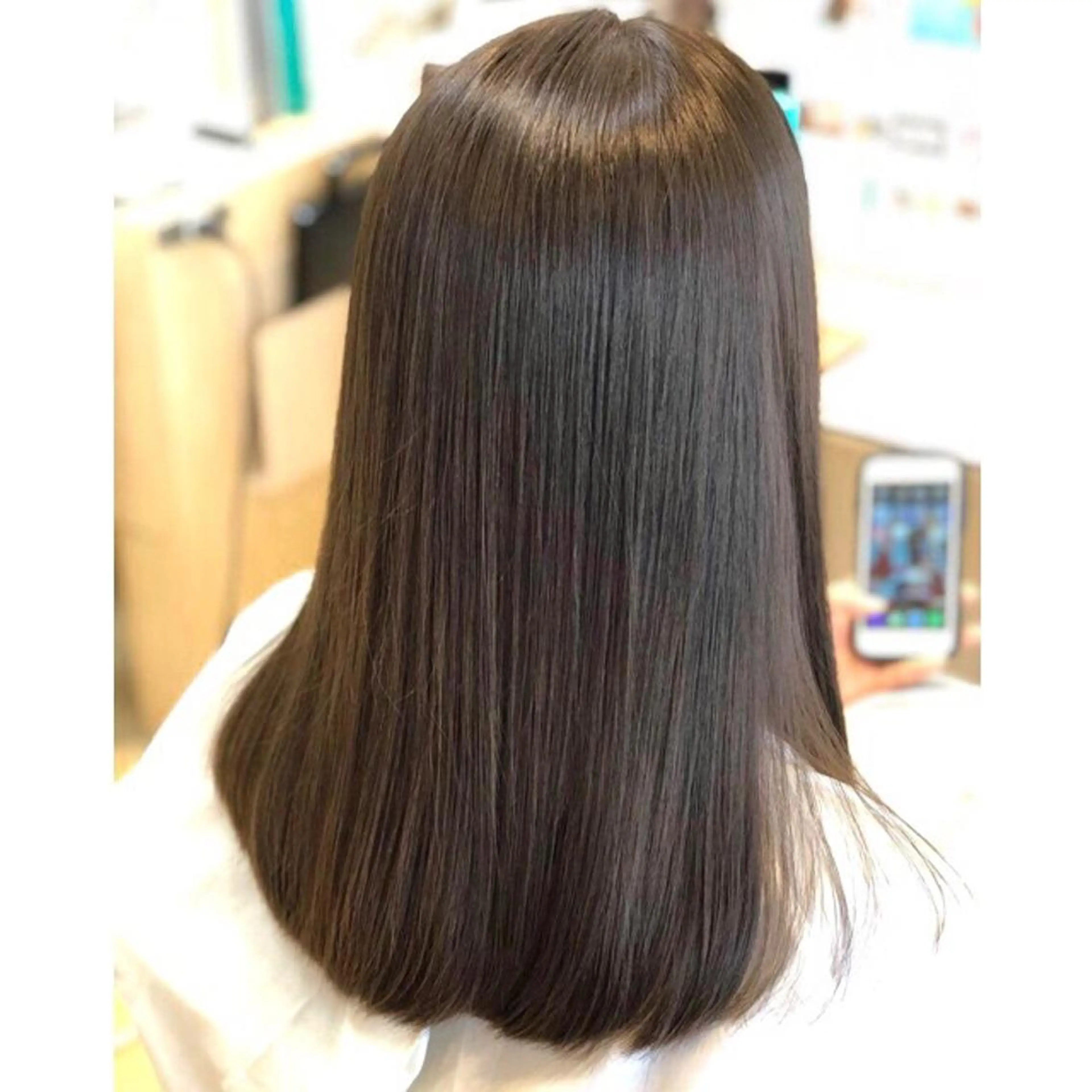 ミディアム 縮毛矯正 トリートメント 大山 晃介のヘアスタイル