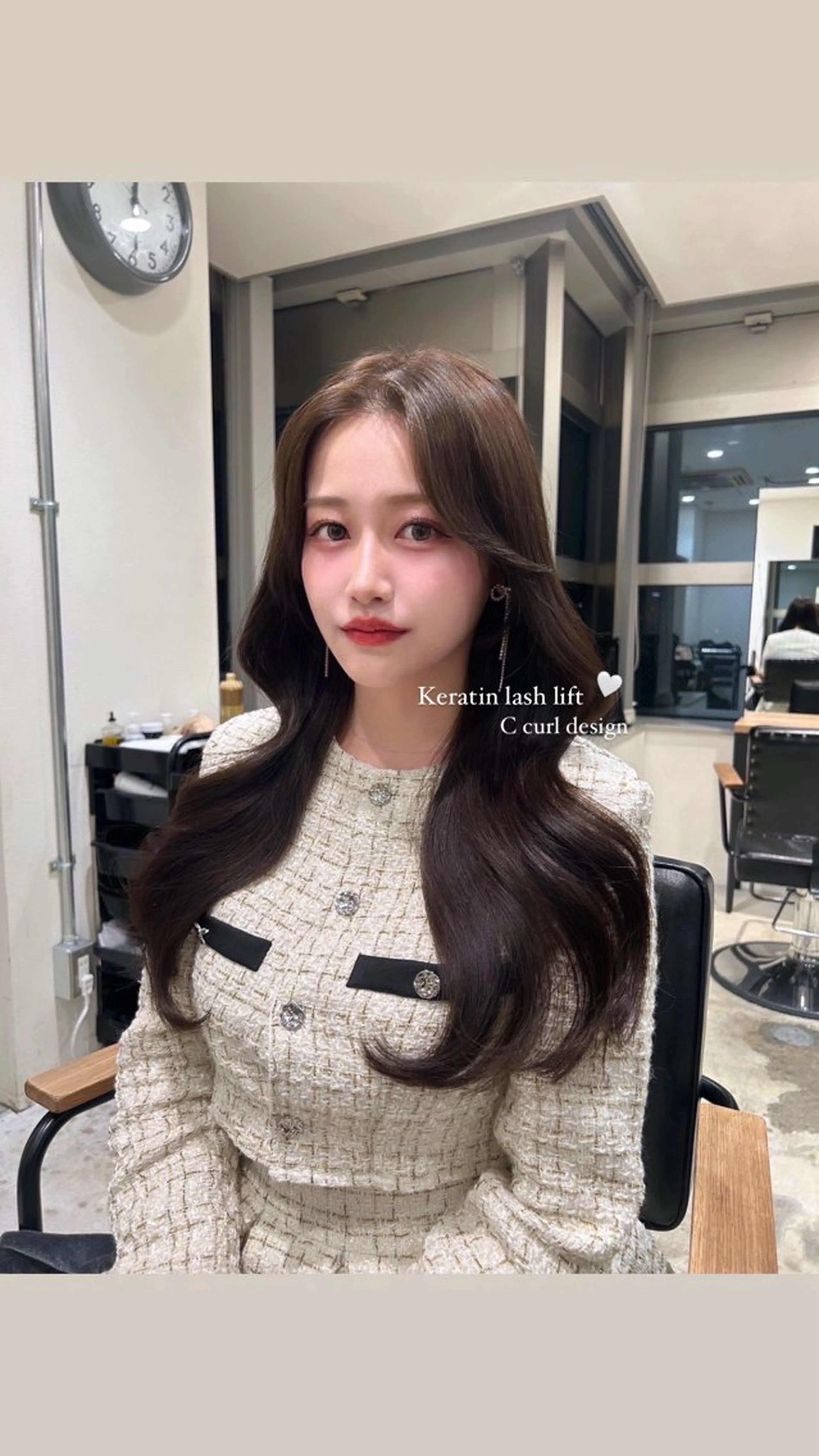 中顔面短縮下まつげパーマ👀💞の写真