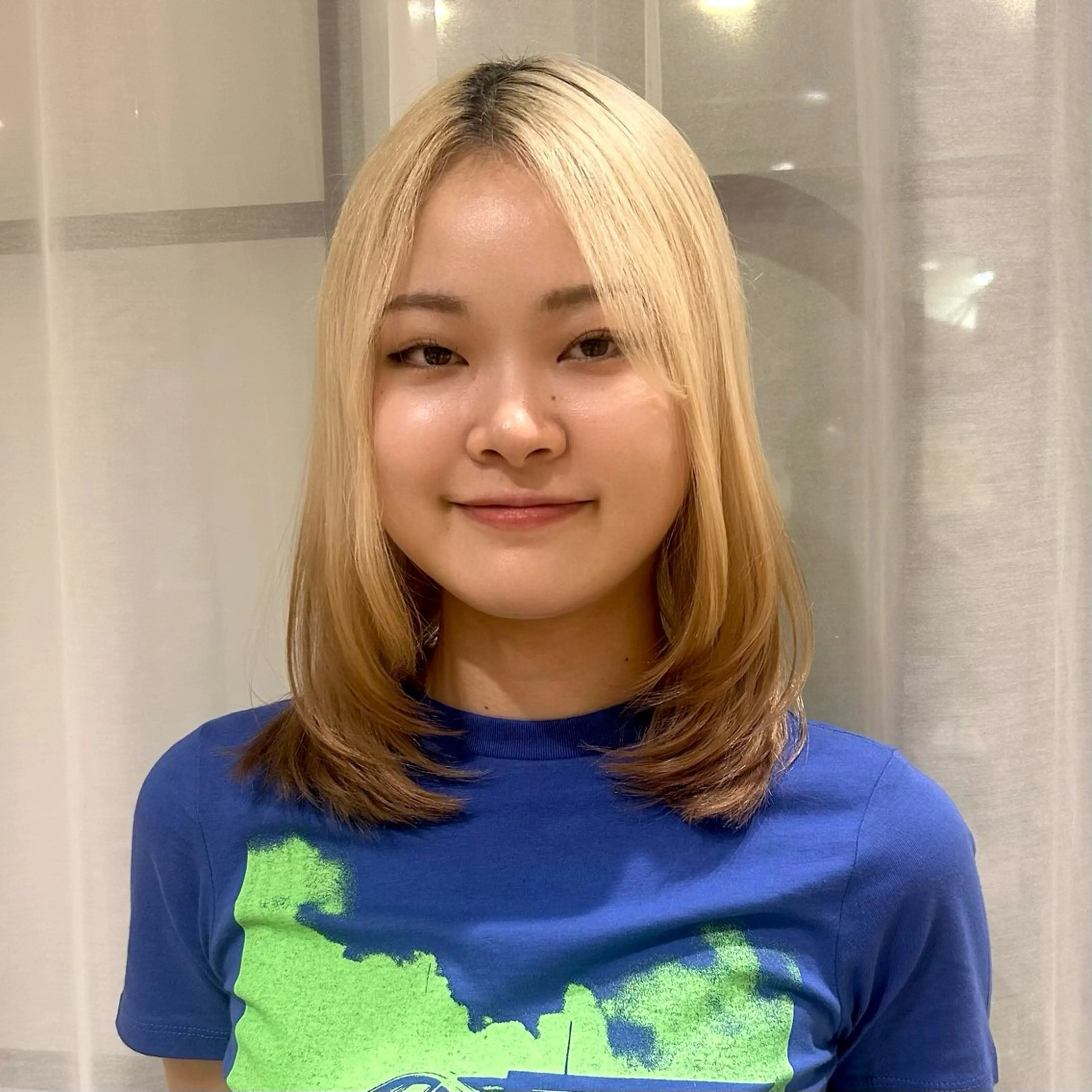 ミディアム レイヤーカット カット ボブレイヤー/ ブリーチ/miyuuのヘアスタイル