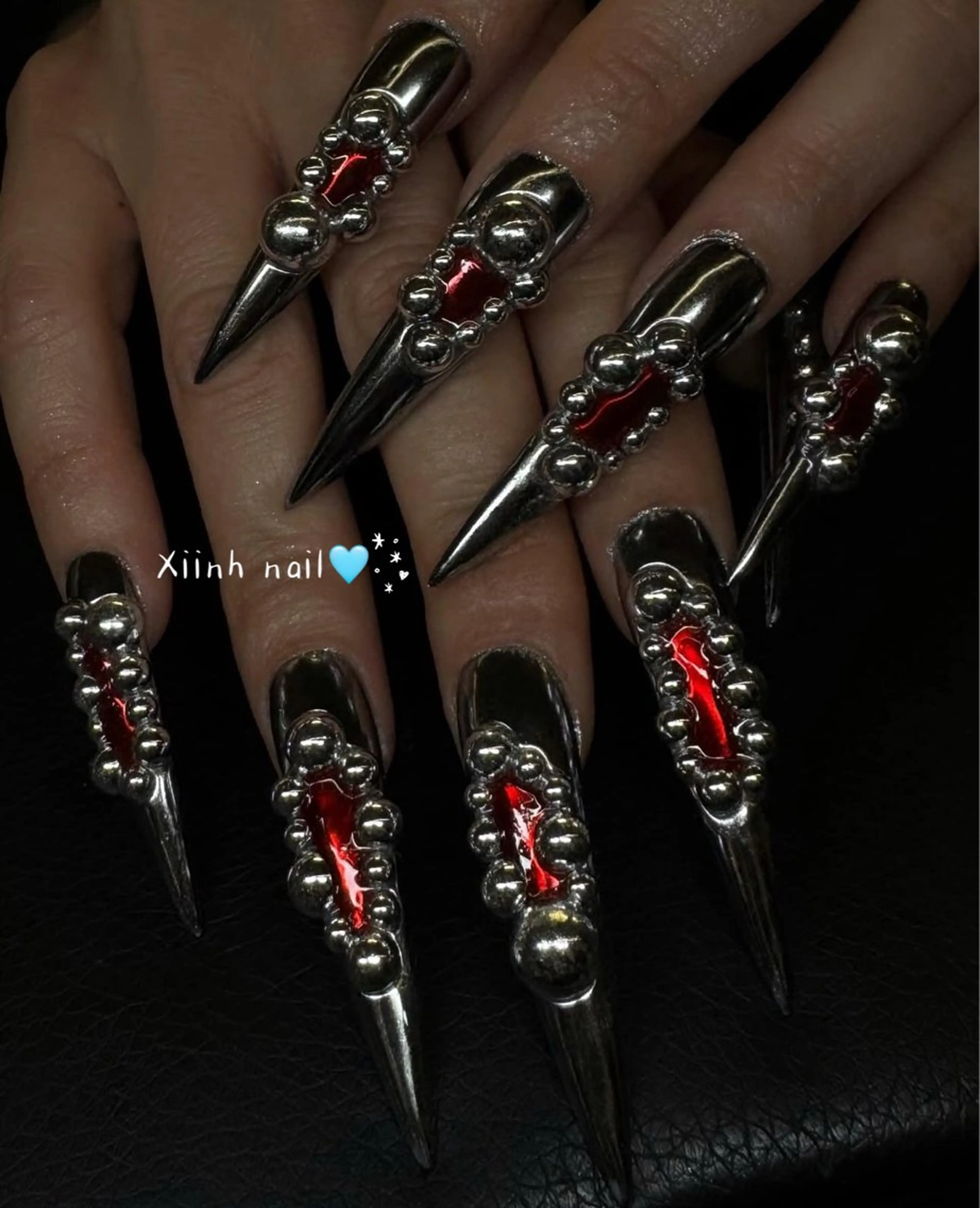 ネイル チークネイル 桜ネイル フットネイル ジェルネイル ハロウィン XIINH NAIL SALONのネイルデザイン