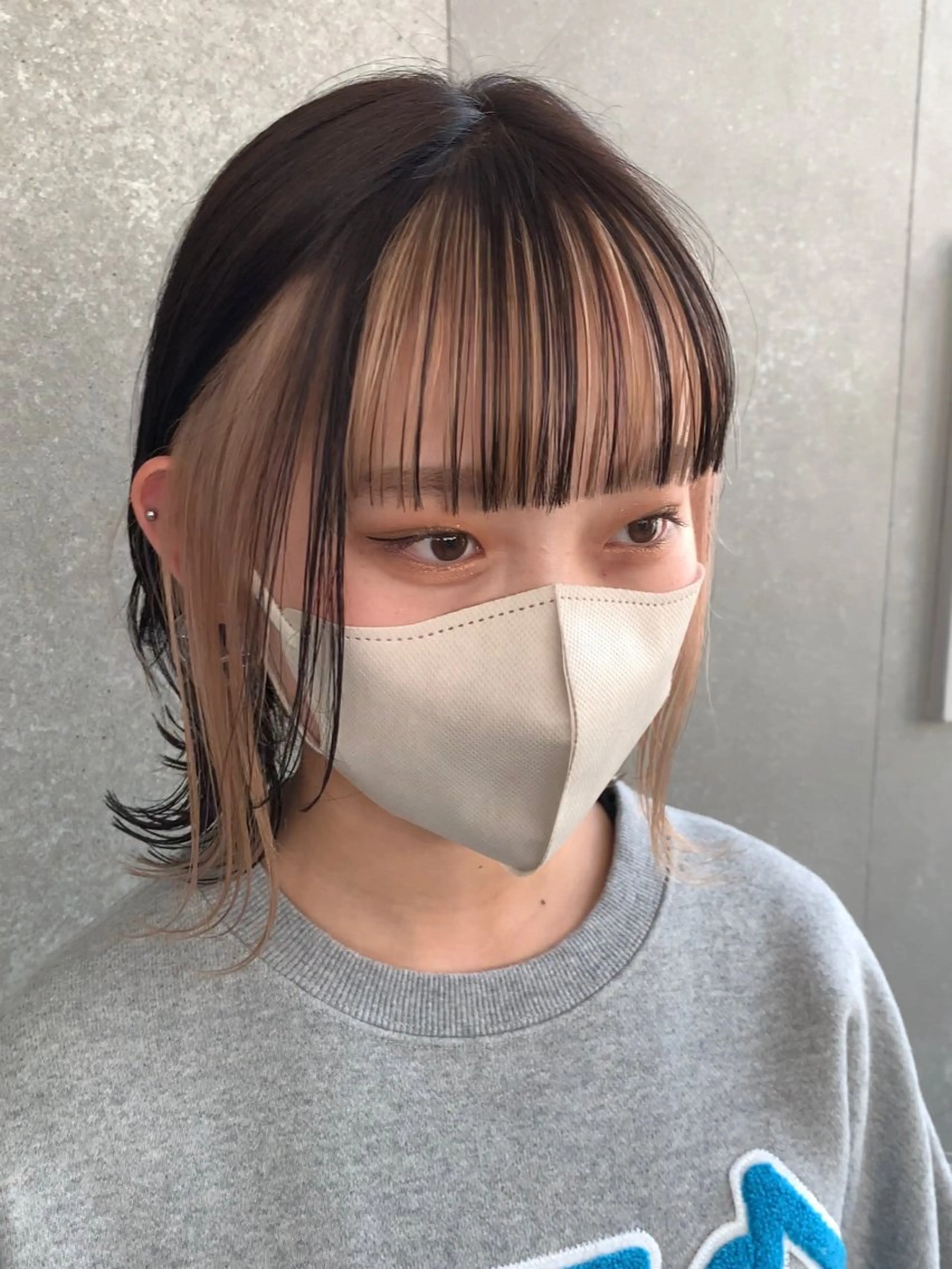 ミディアム カラー 韓国ヘア/艶カラー /田中悠佑のヘアスタイル