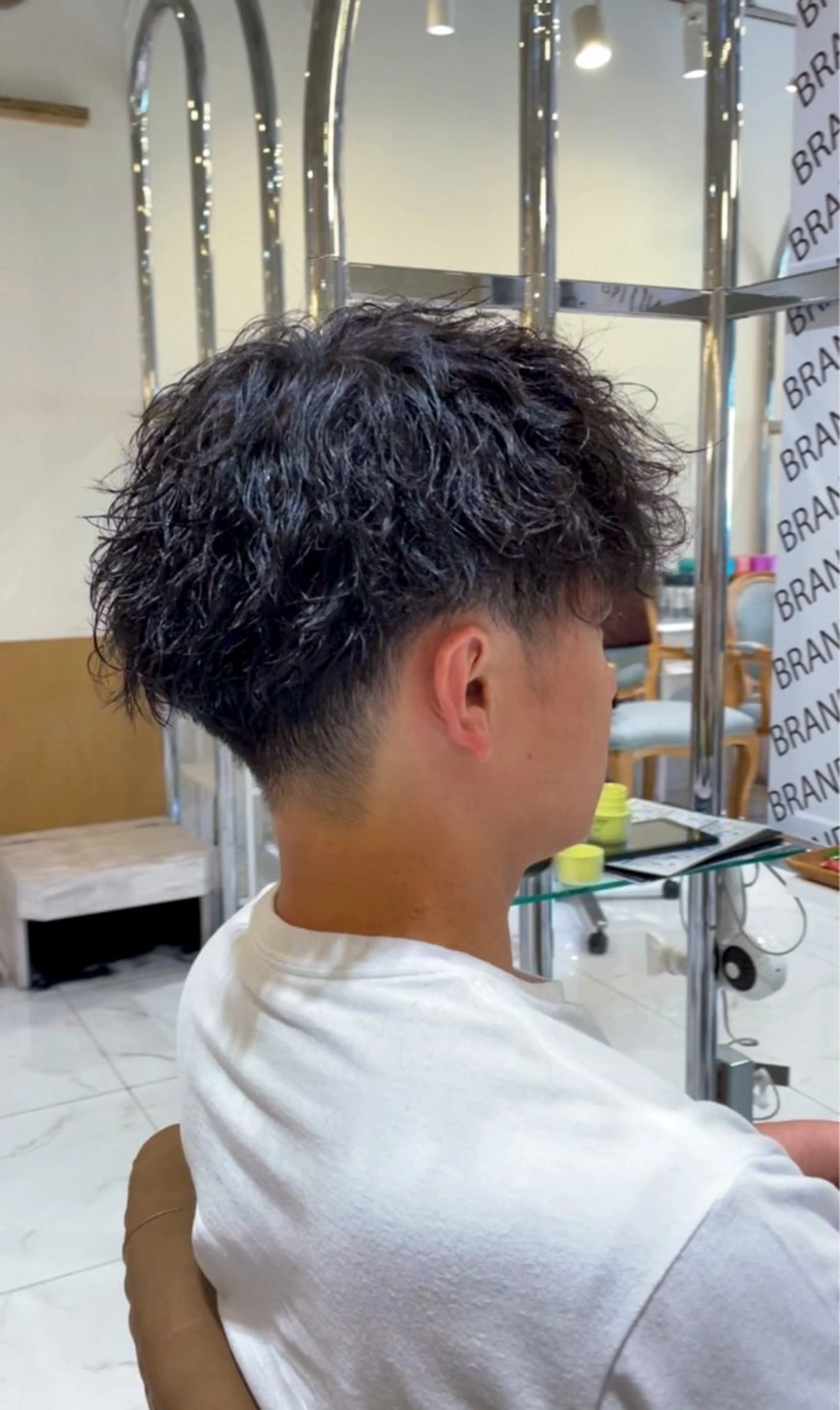 パーマ メンズ カット パーマ 辻 雅也のヘアスタイル