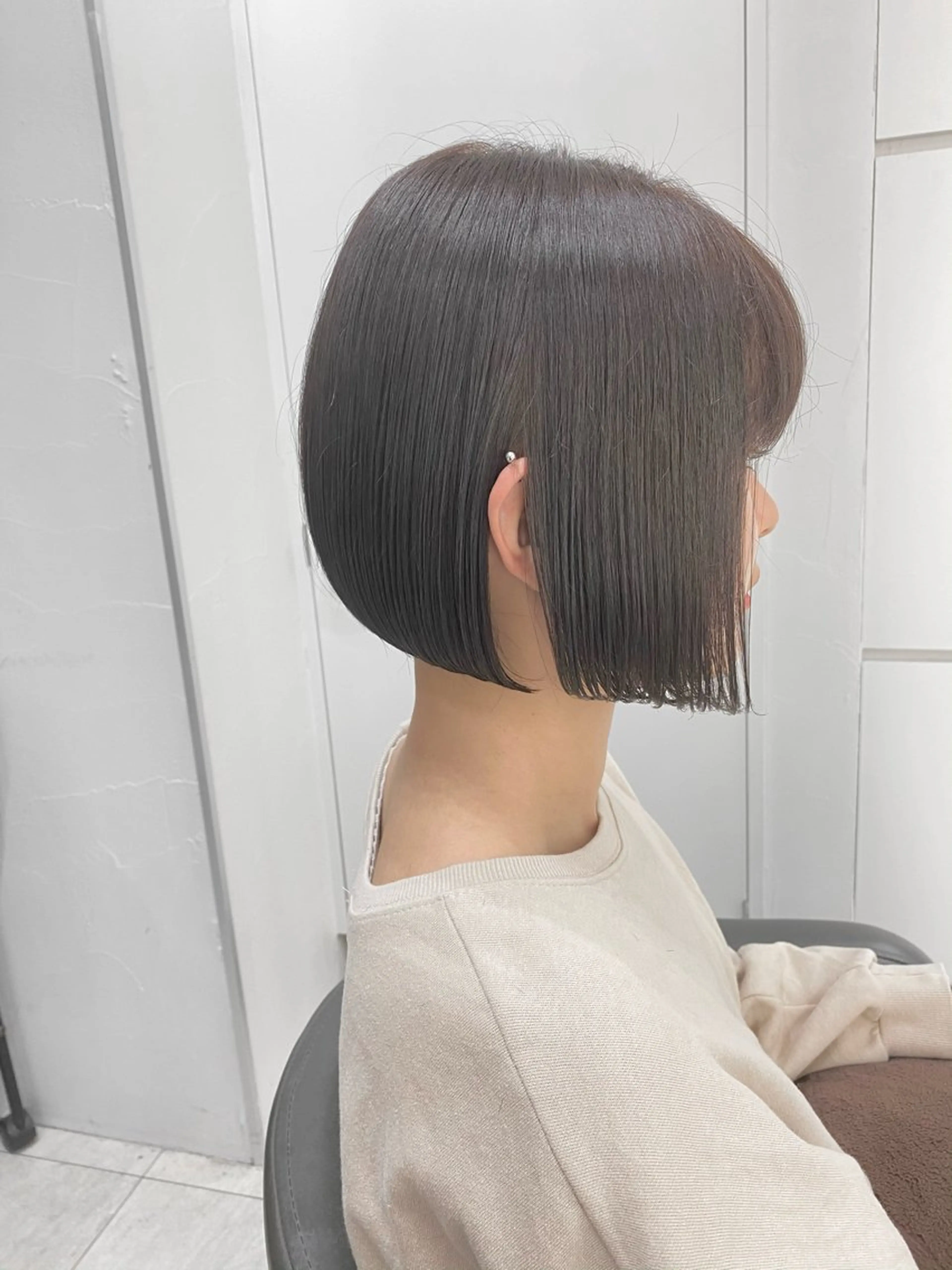 ショート カラー ボブ ボブ/レイヤー /植原健太のヘアスタイル