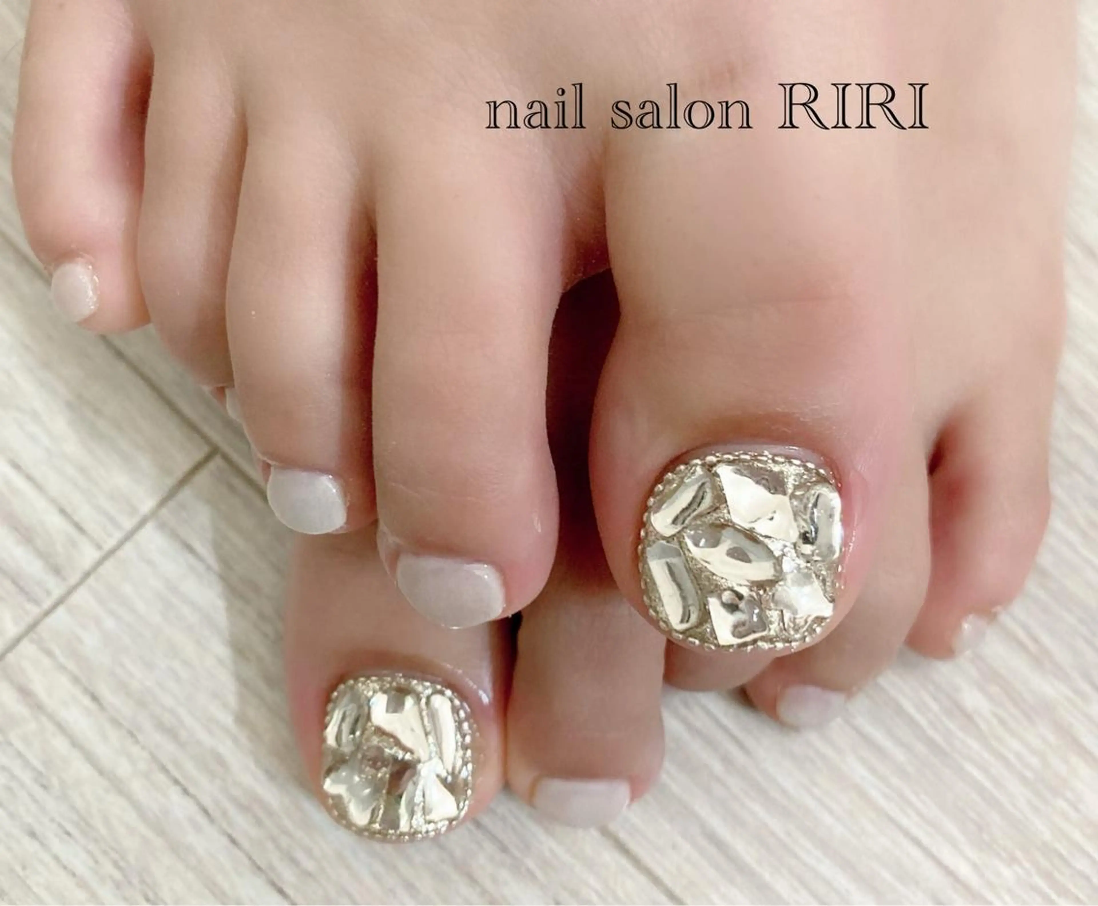 《フット》アート２本コース　当店サンプルデザイン、お持ち込みもOK！　他店オフ代無料‼︎の写真