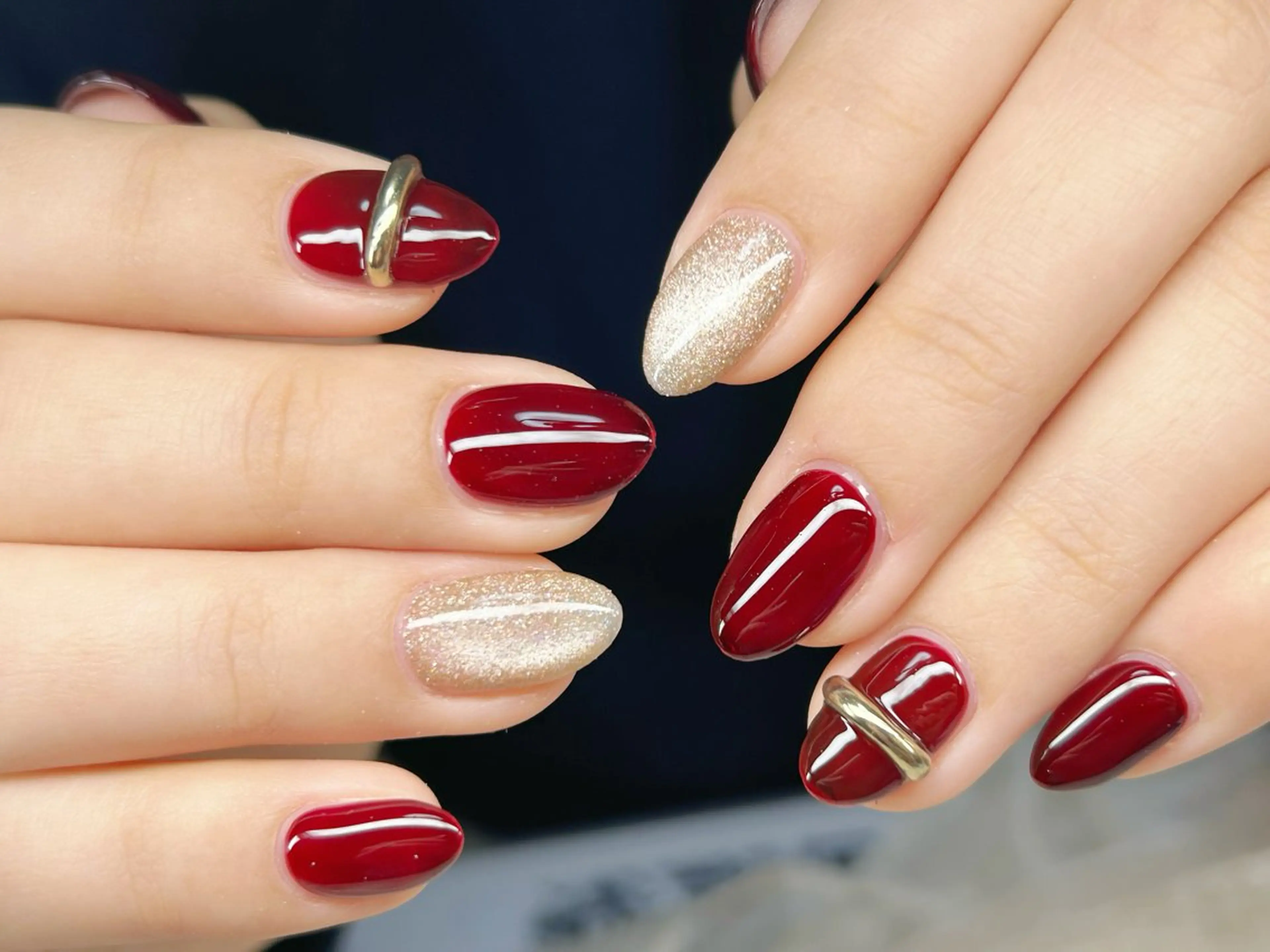 ネイル アートネイル チークネイル 成人式 入学式 長さ出し ハンドネイル Lino Nailのネイルデザイン