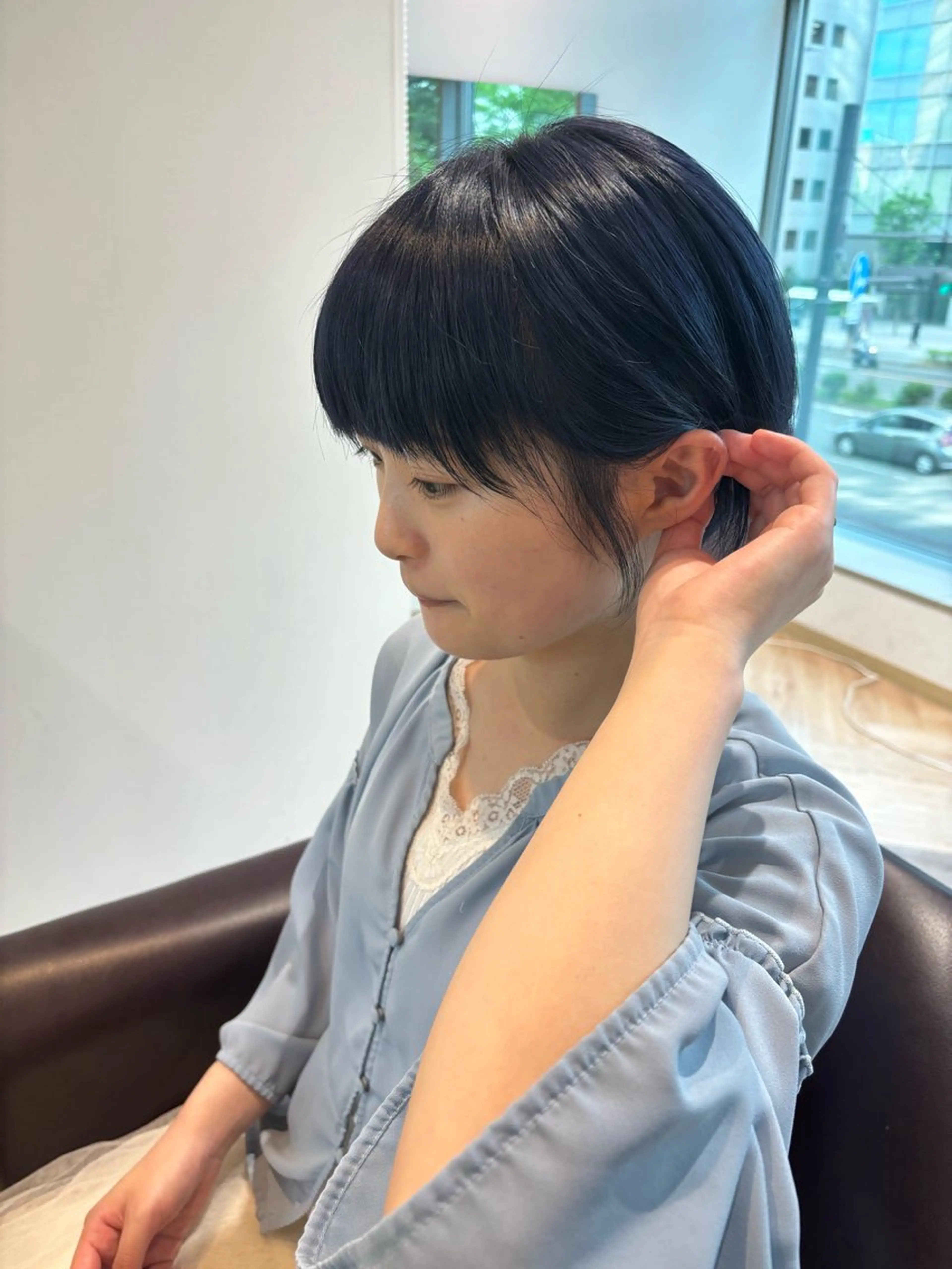 ショート ゆい/パーマ/レイヤ ー/似合わせカラーのヘアスタイル