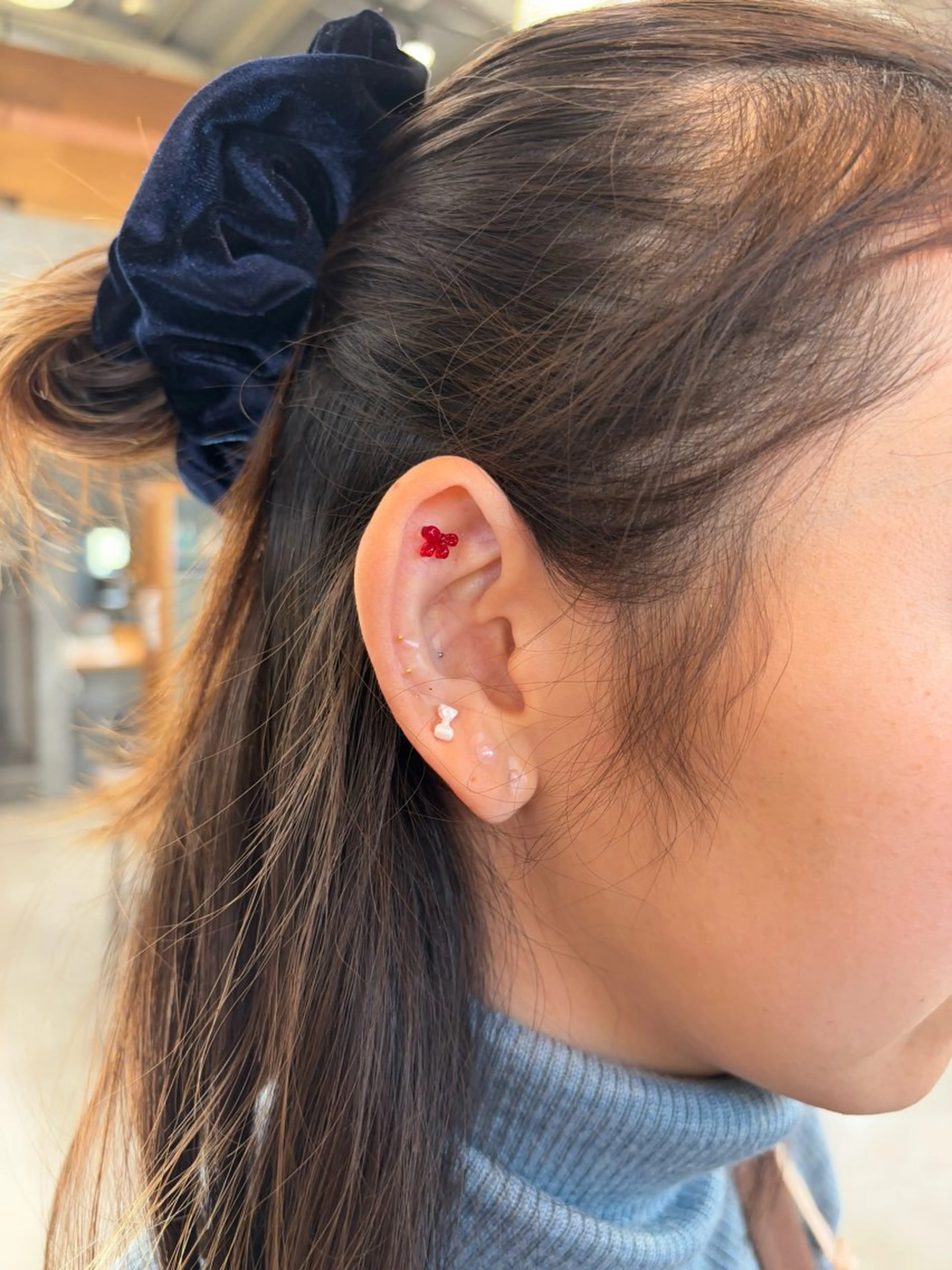 ミディアム カラー パーマ ヘアアレンジ カット ヘアカラー トリートメント ヘッドスパ ヘアセット 押切 響　のヘアスタイル