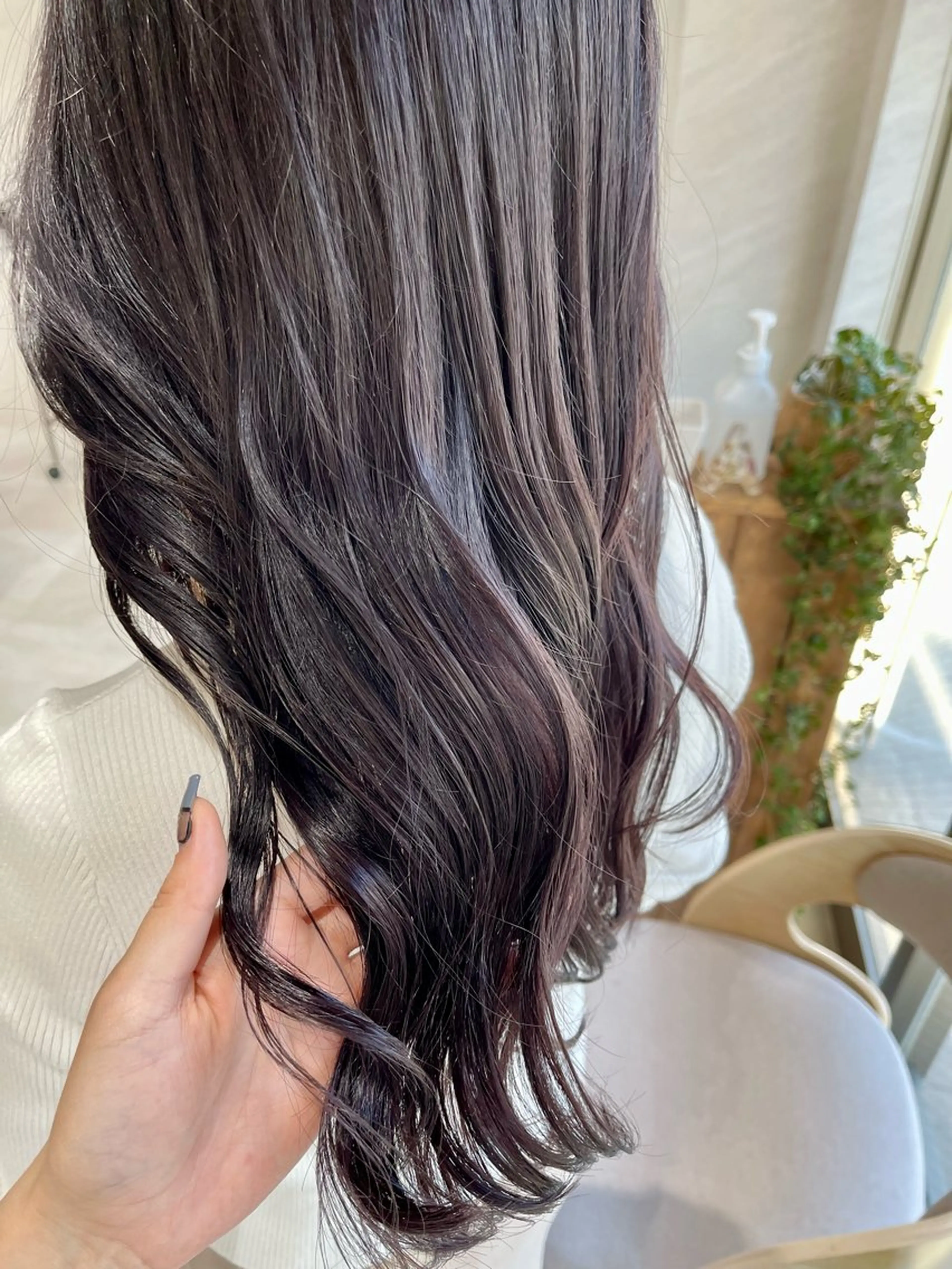 セミロング カラー アッシュ ラベンダーカラー ラベンダーアッシュ ヘアカラー トリートメント 🩵ボブ/レイヤー /髪質改善🩵のヘアスタイル