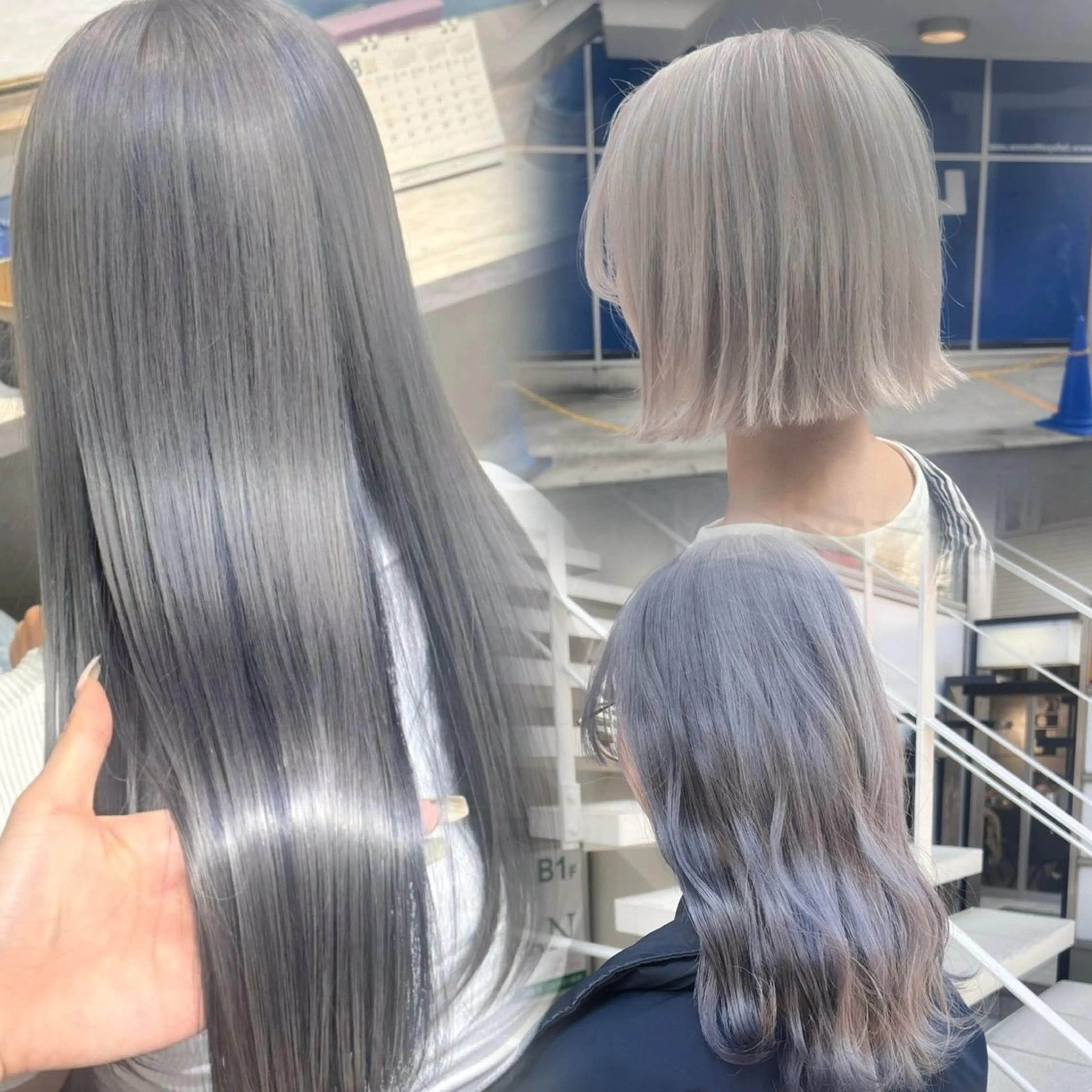 ロング カラー ブリーチ ケアブリーチ ケアカラー 髪質改善 韓国風ヘア カット ヘアカラー 🦋ブリーチ/カラー 専門AYA💖のヘアスタイル