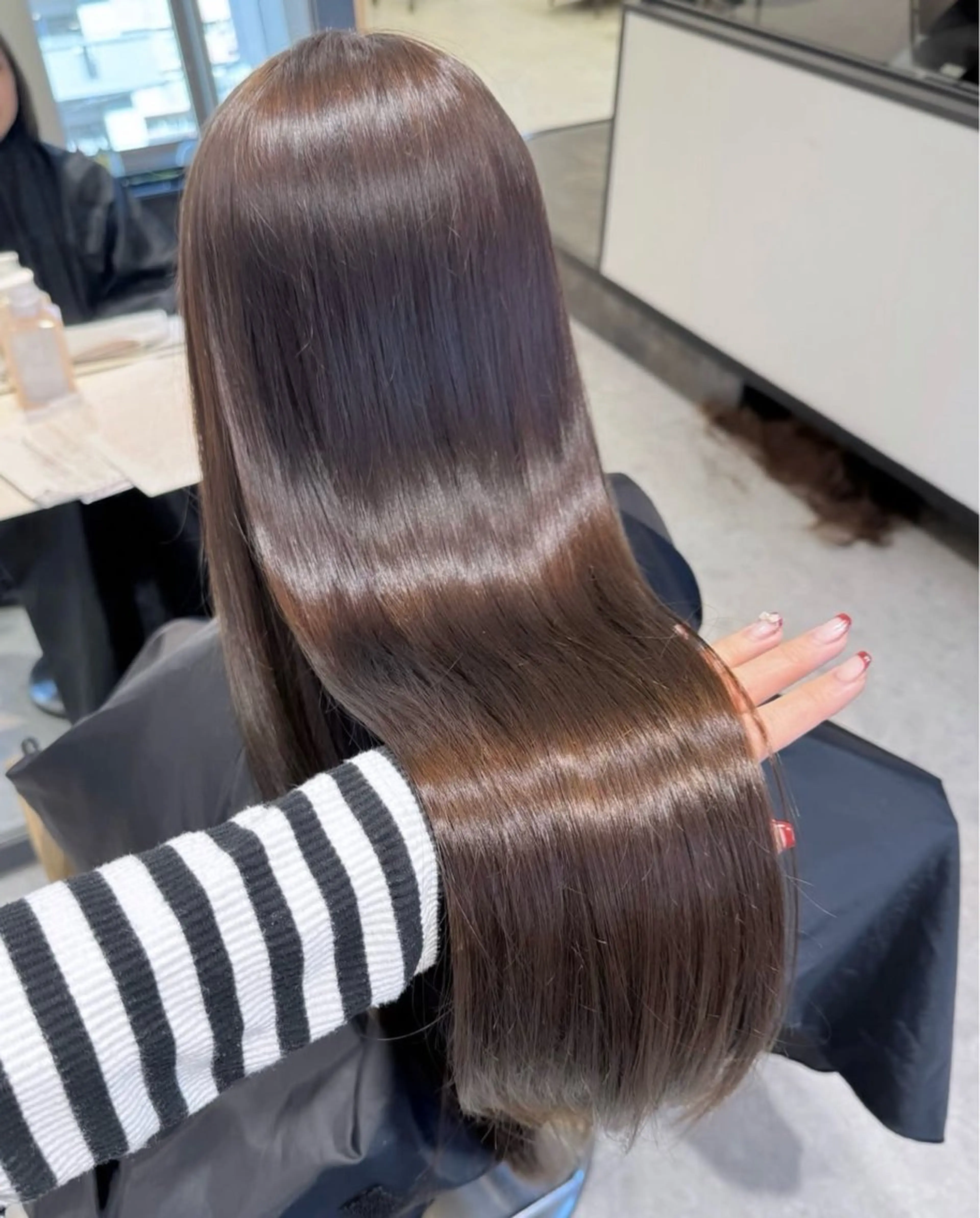 ロング 縮毛矯正 🪽ショウヤ🪽 /ブリなしダブル🌟のヘアスタイル