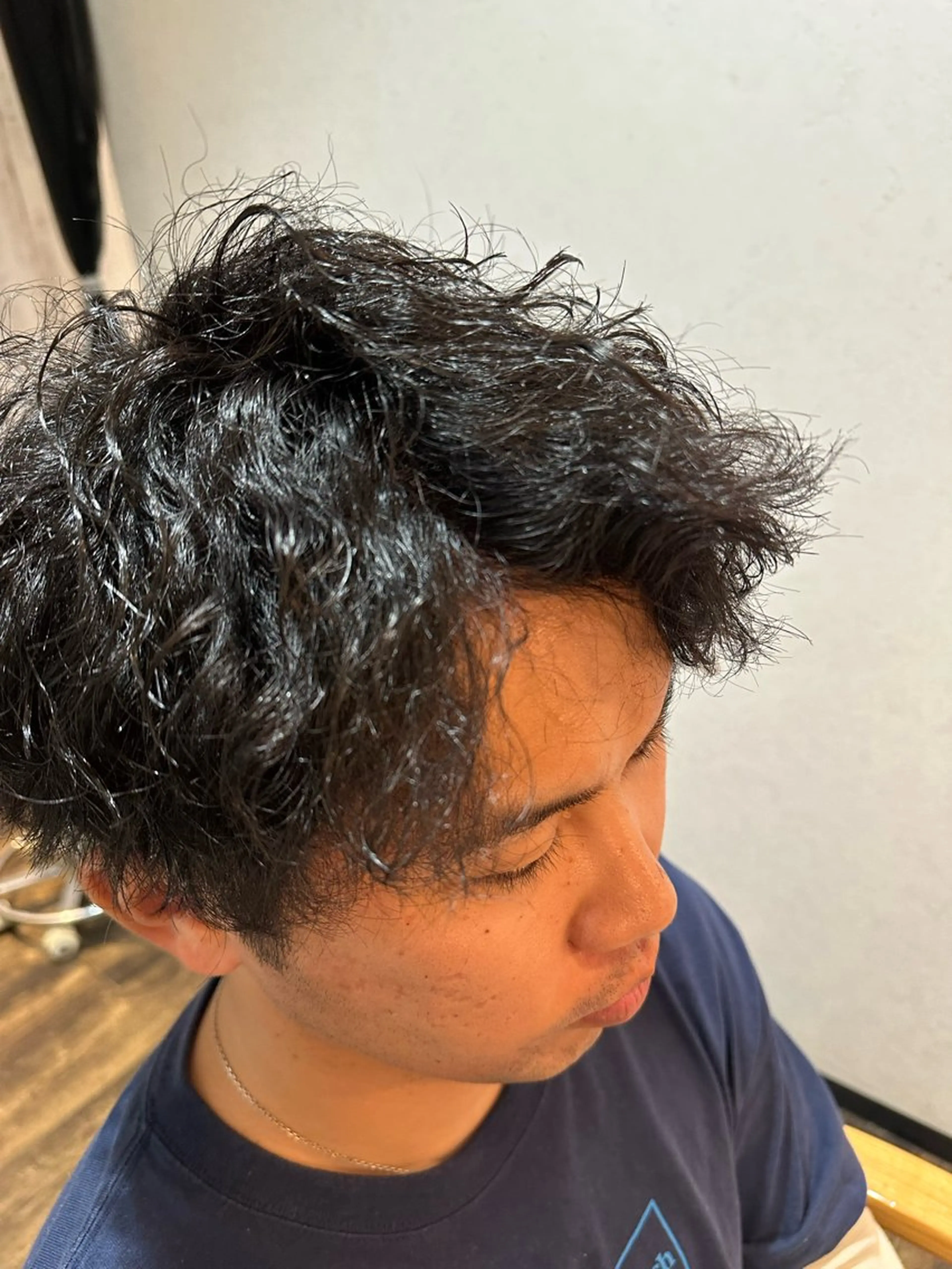 ショート パーマ メンズ メンズパーマ/四條畷 /忍ヶ丘駅/中川凌太のヘアスタイル
