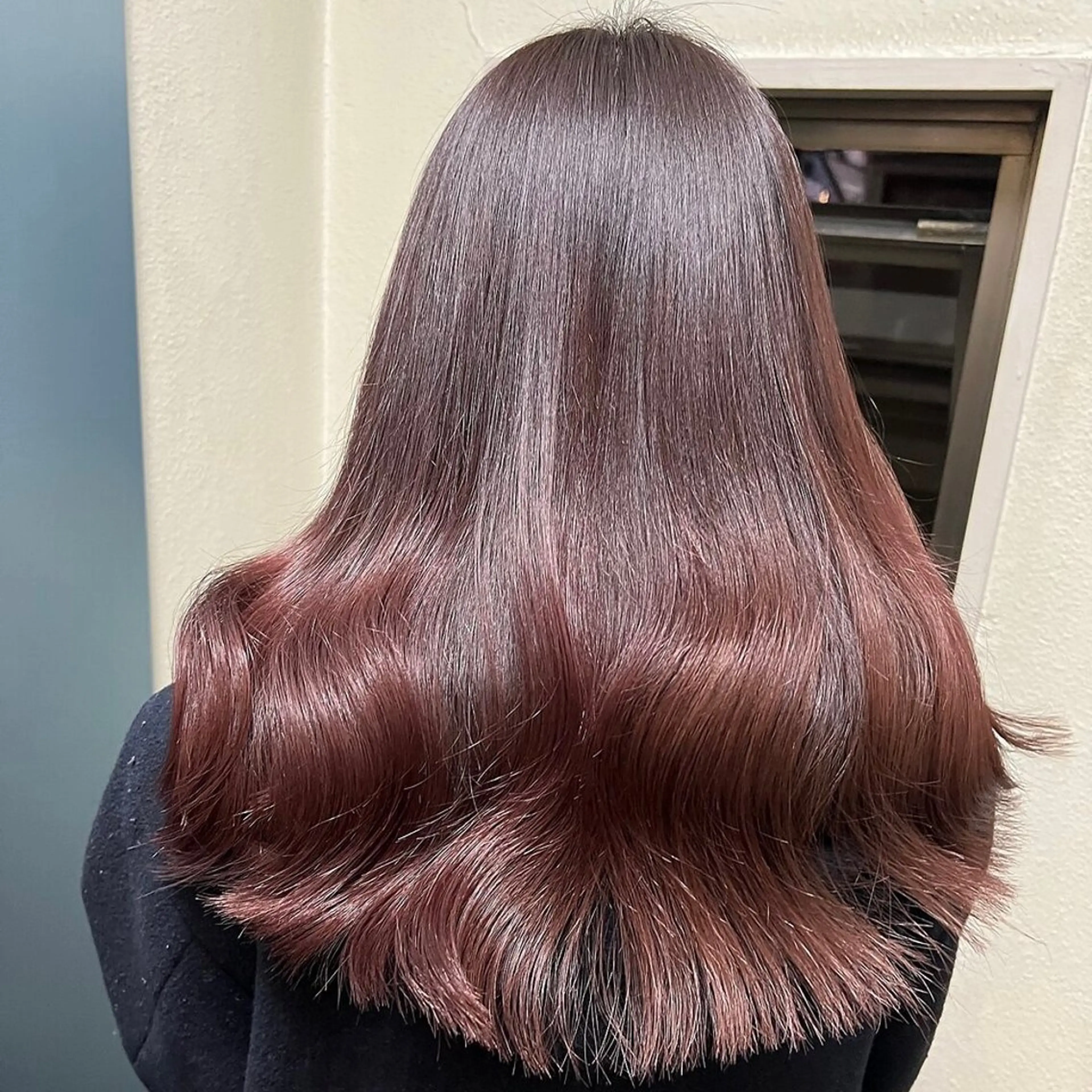 ロング カラー ブリーチ ブラウンカラー ハイトーンカラー ピンクカラー ピンクブラウン 💖ブリーチ/暖色 𝐘𝐮𝐢💖のヘアスタイル