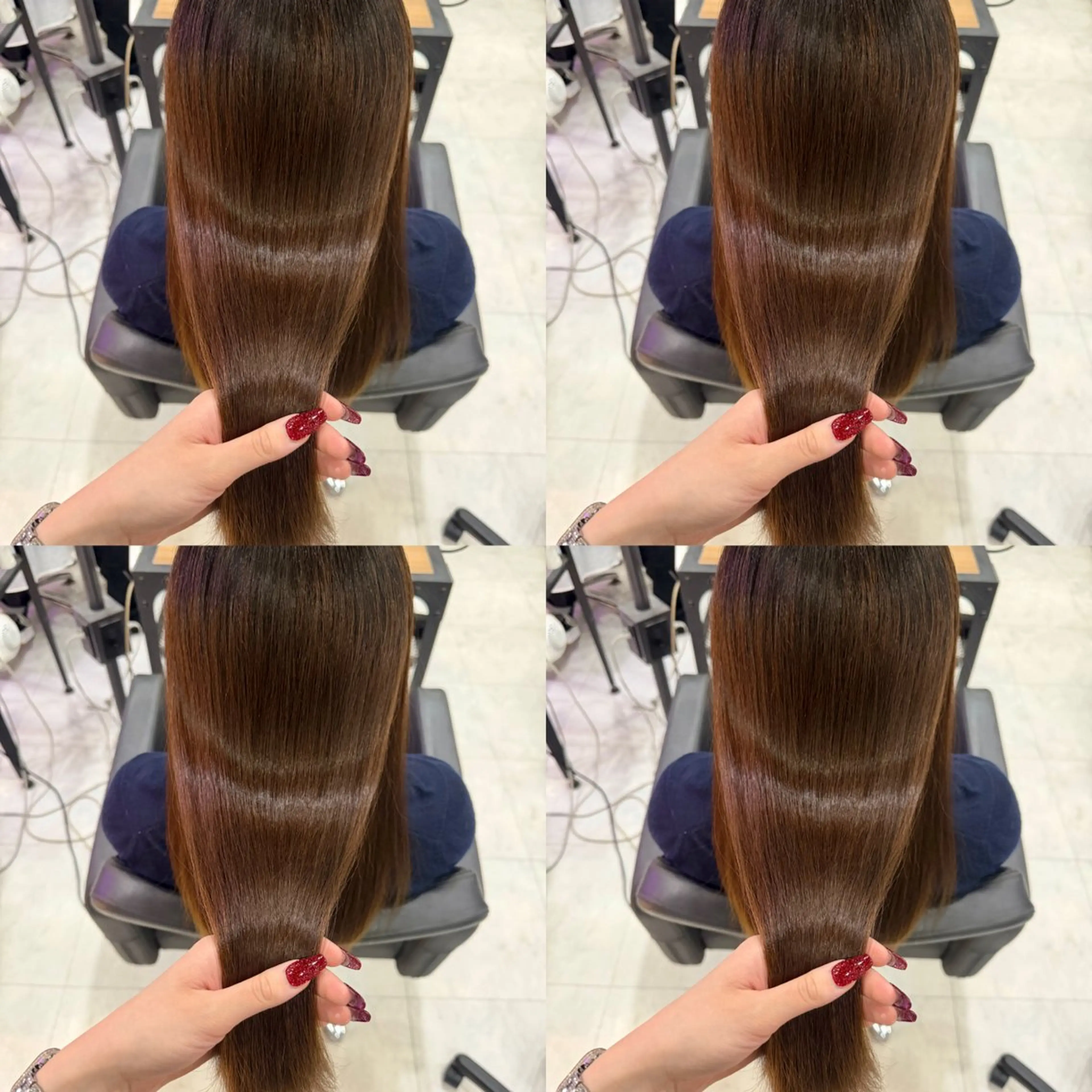 ロング トリートメント 🦋REISA🦋 エクステ×ハイトーンのヘアスタイル