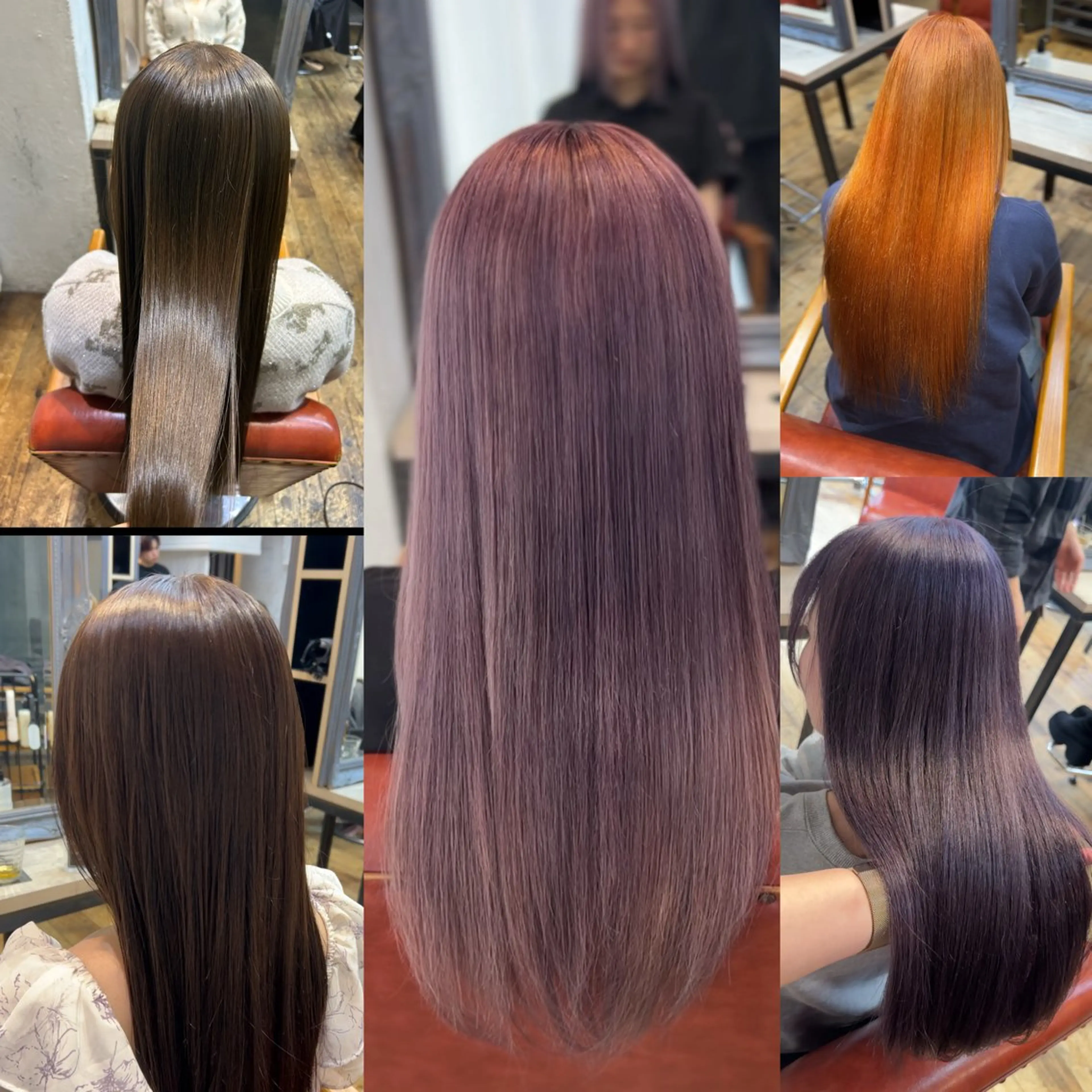 カット＋ヘアカラー＋縮毛矯正＋トリートメントの写真
