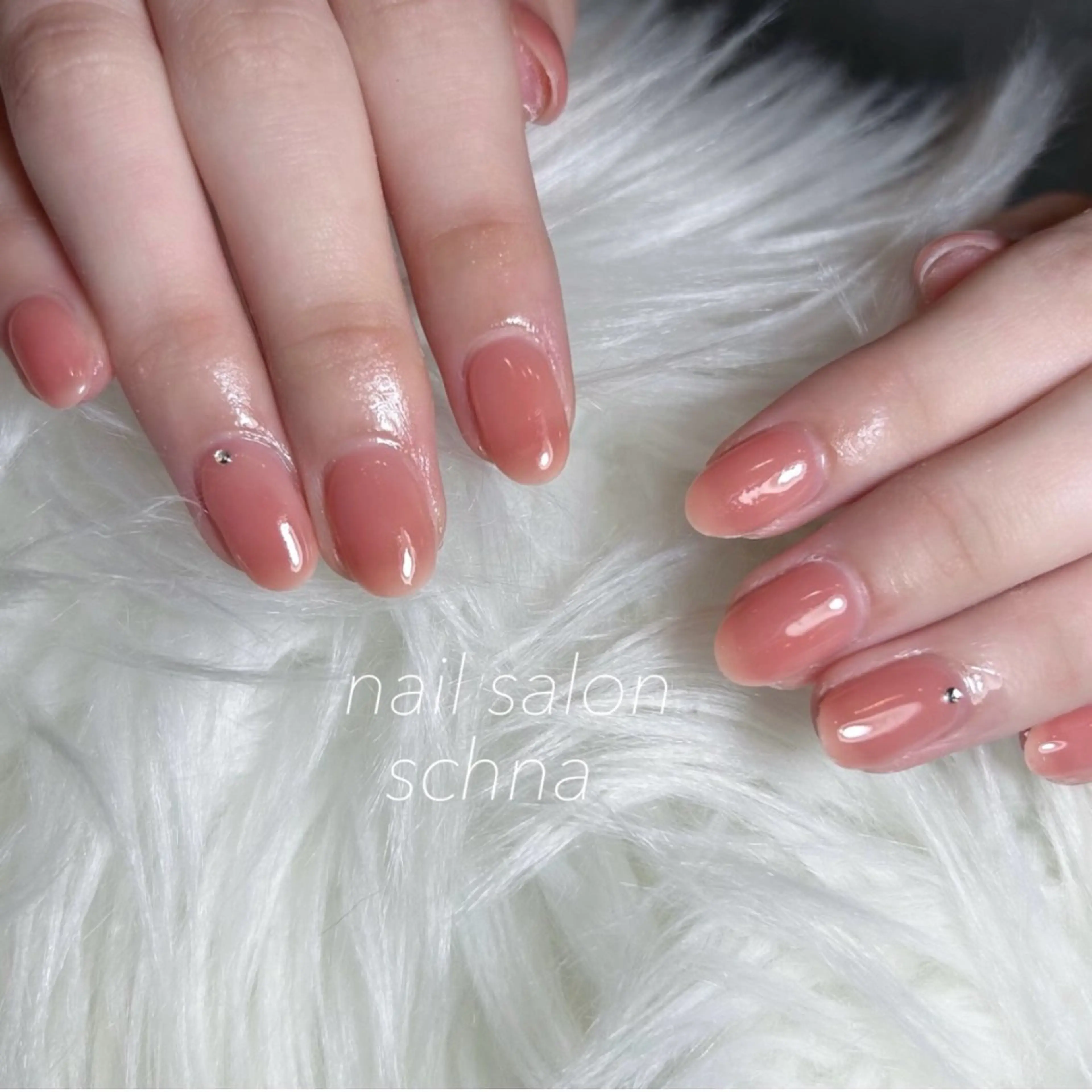 ネイル ワンカラーネイル nail salon schnaのネイルデザイン